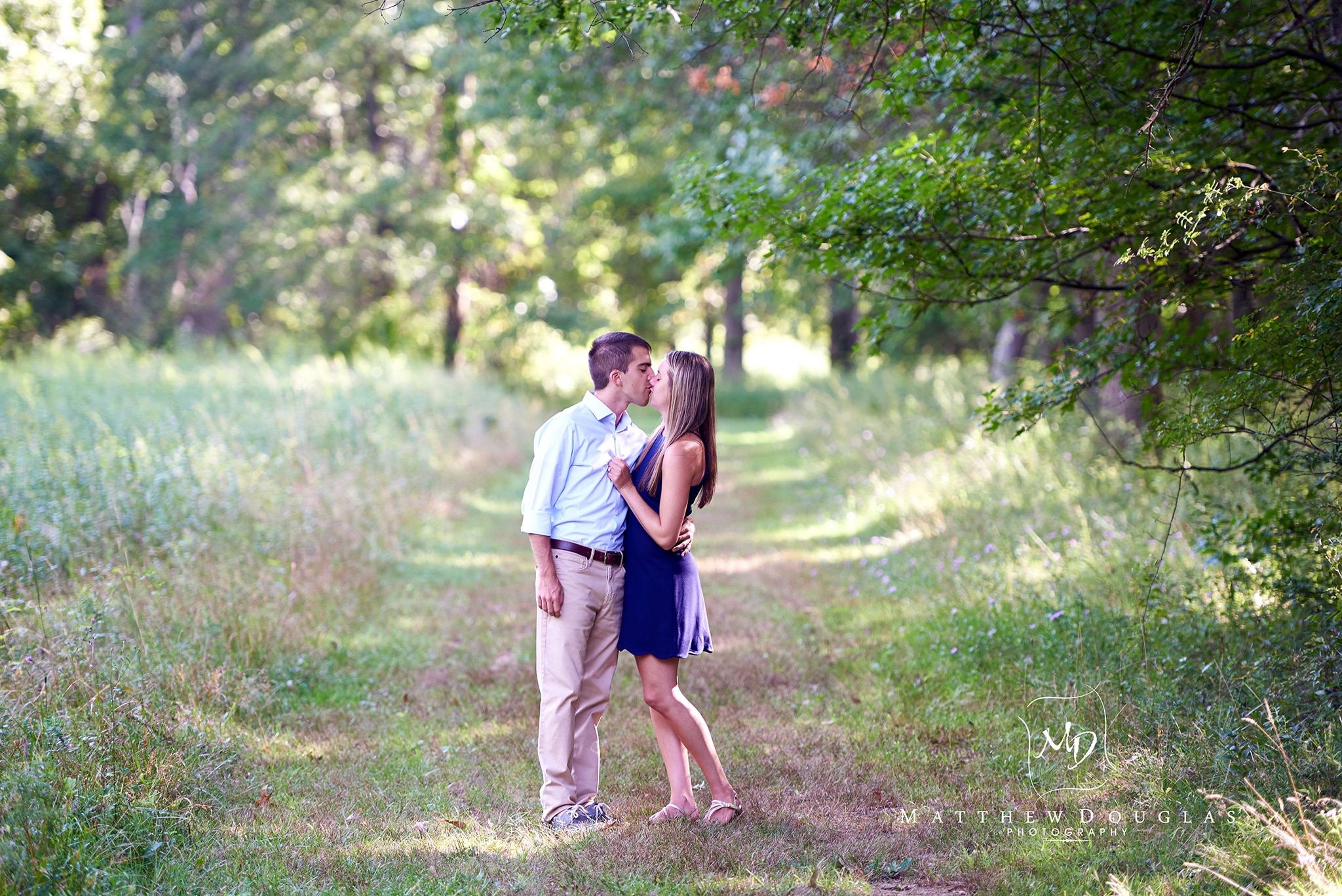 Engagement photos at the Hunterdon County Arboretum