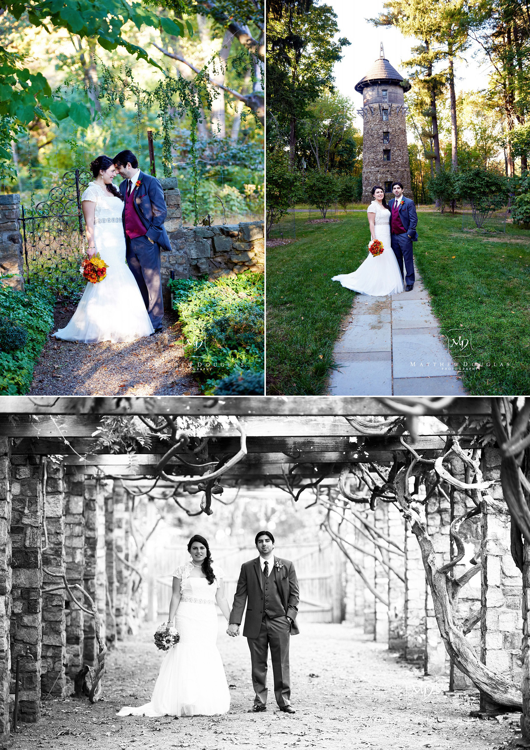 Wedding photos at the olde mill inn basking ridge nj