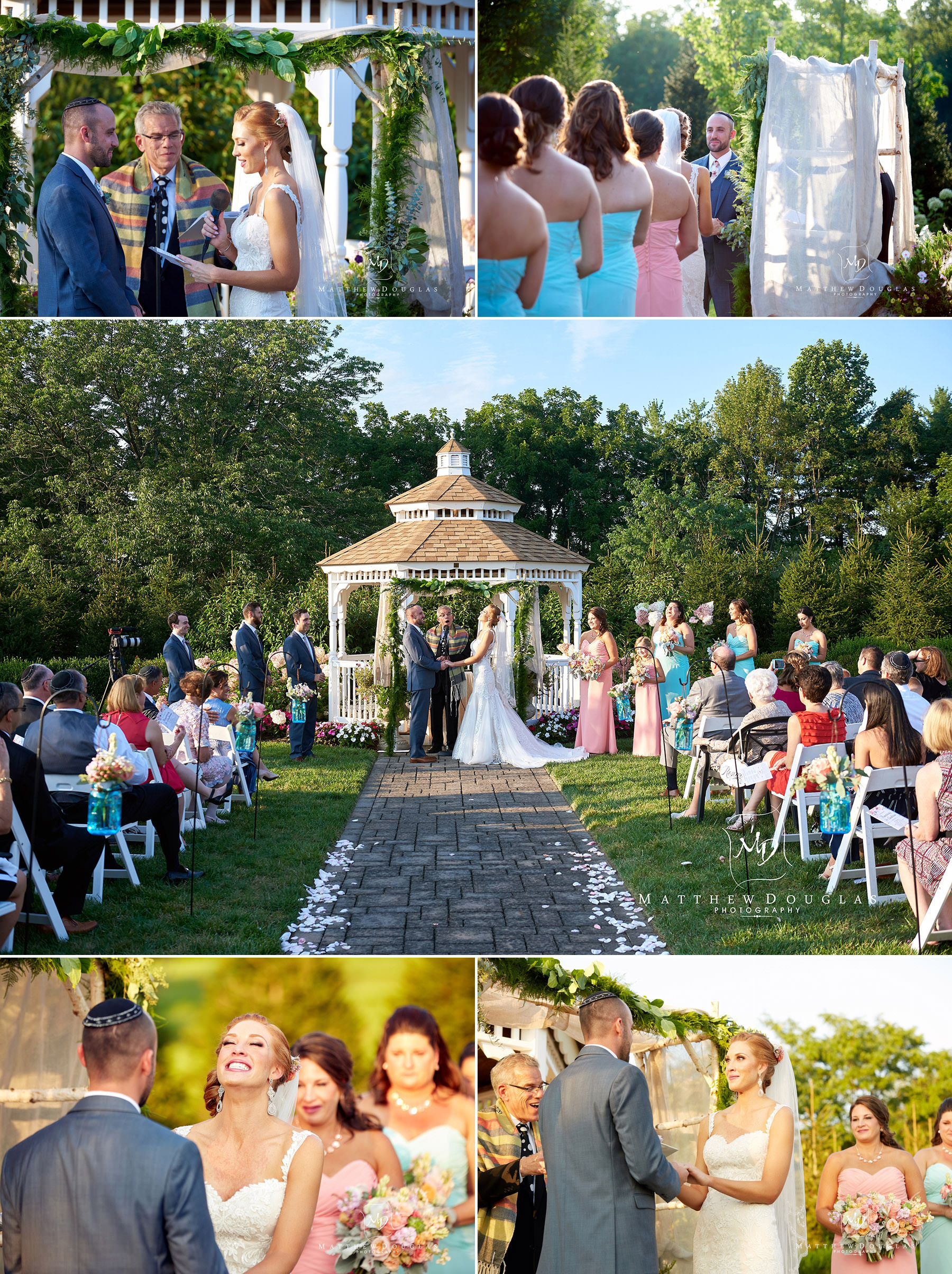 wedding ceremony at The Farmhouse at The Grand Colonial