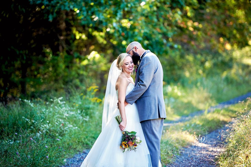 romantic wedding photo at brady life camp