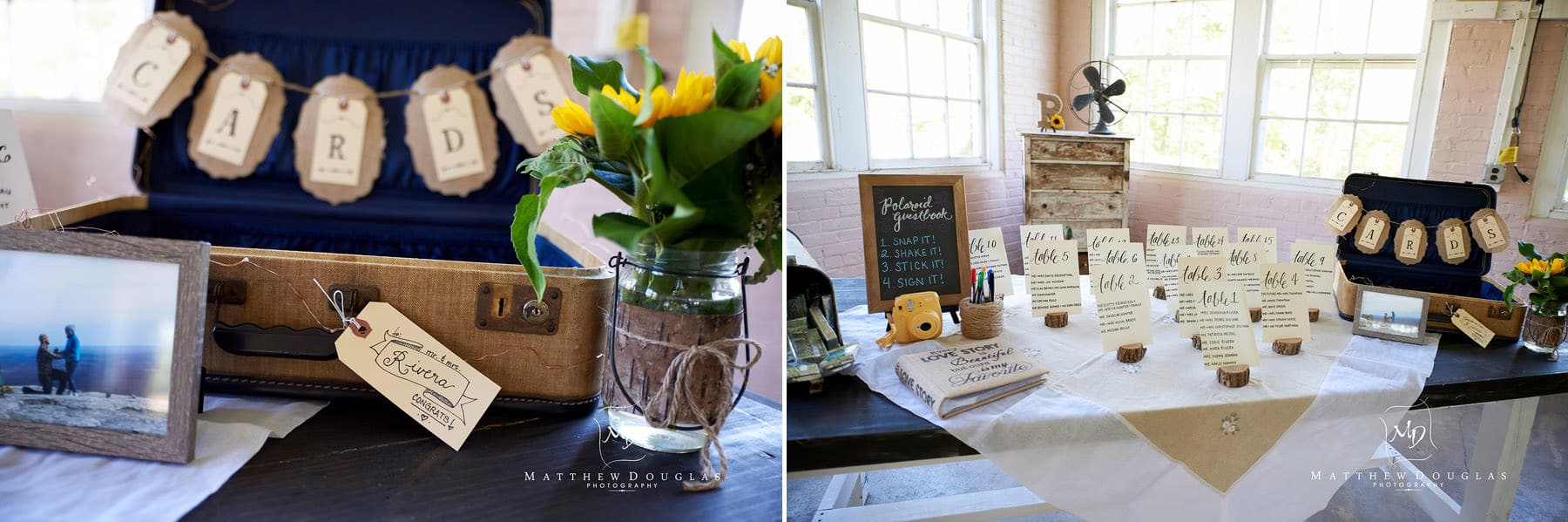 unique wedding details at brady life camp