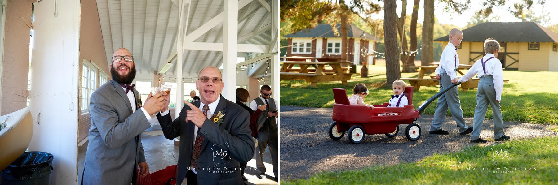 groom before the wedding ceremony brady life camp