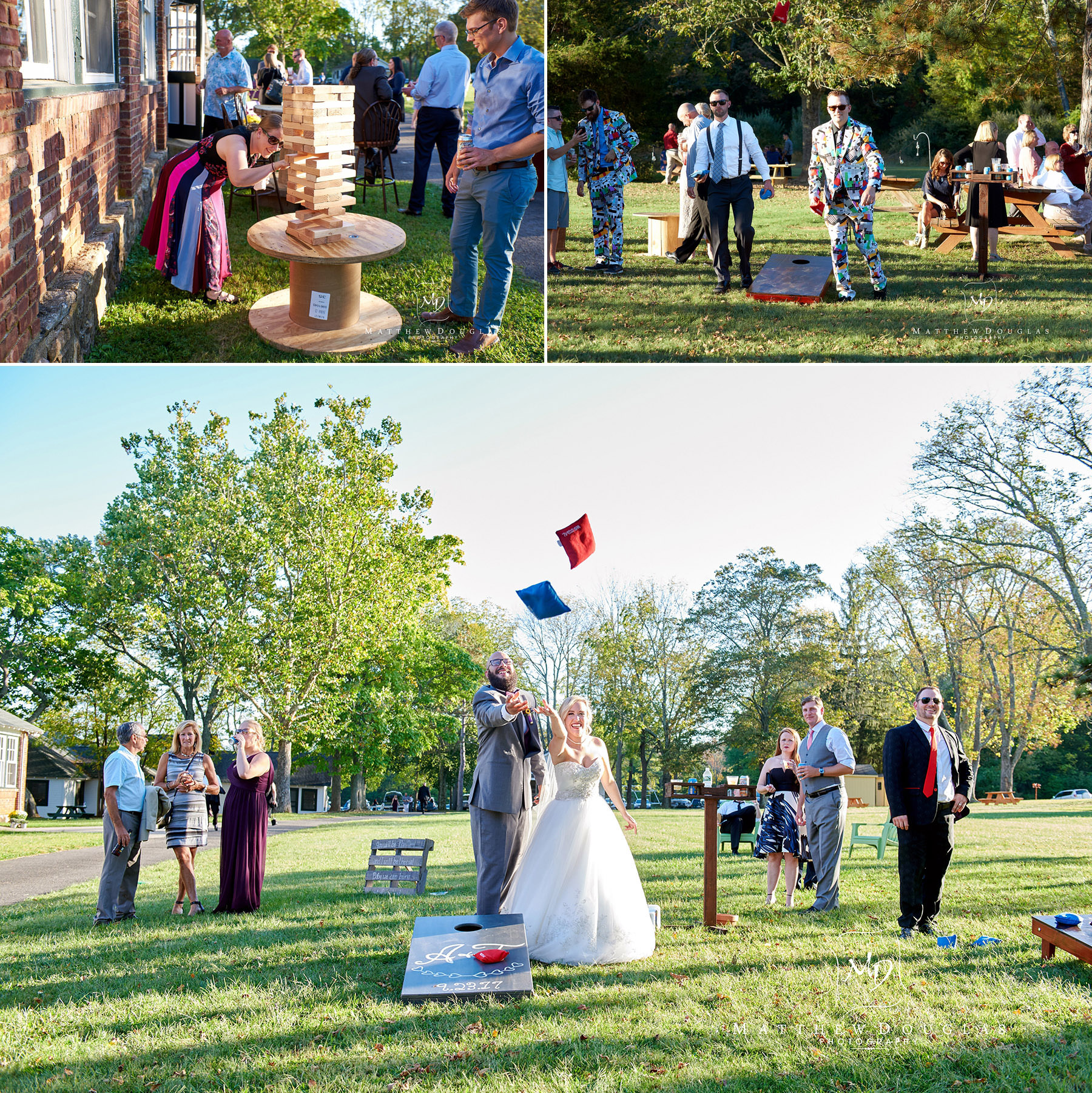 outdoor wedding games at brady life camp