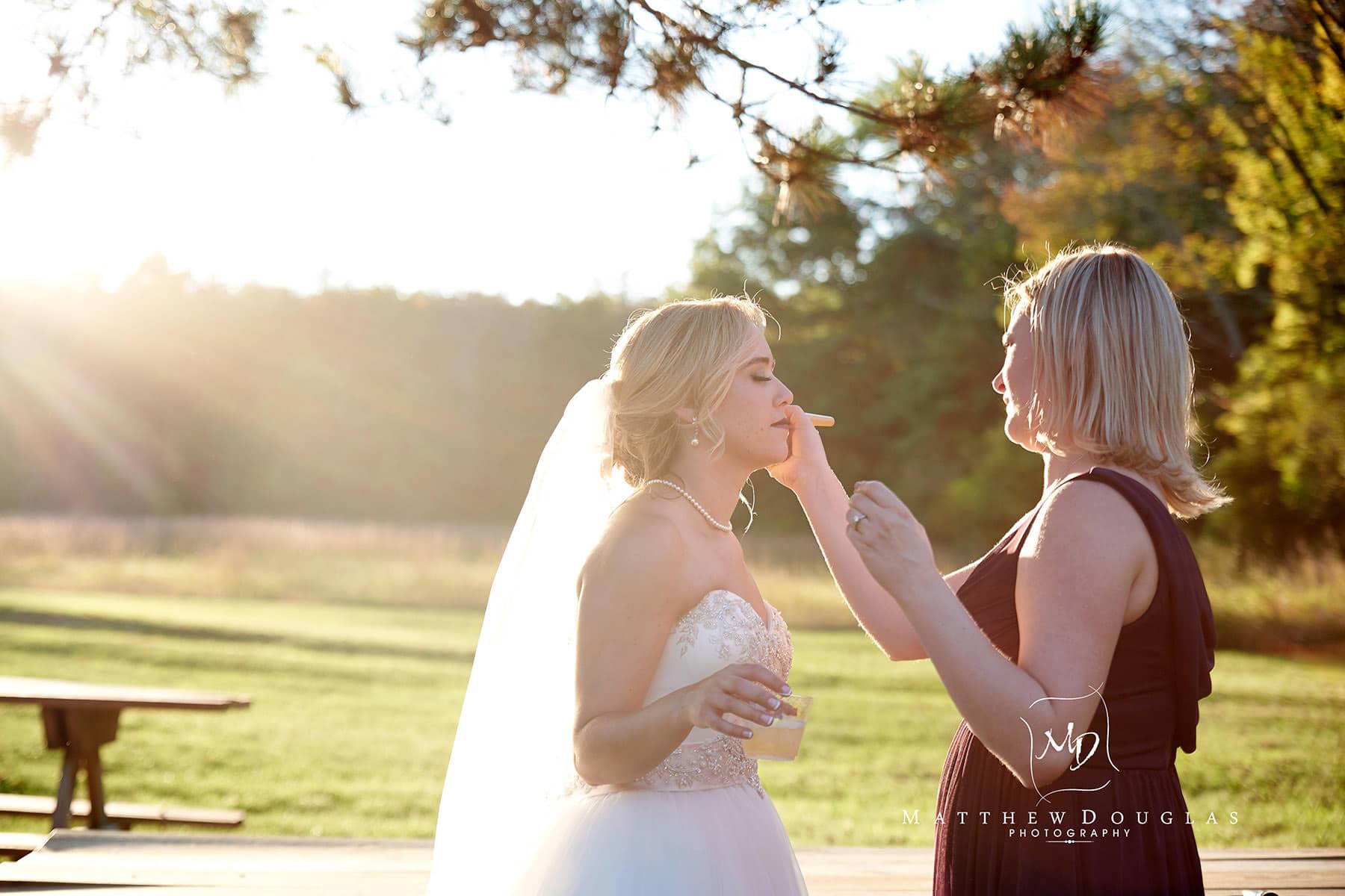 sunset bride photo brady life camp