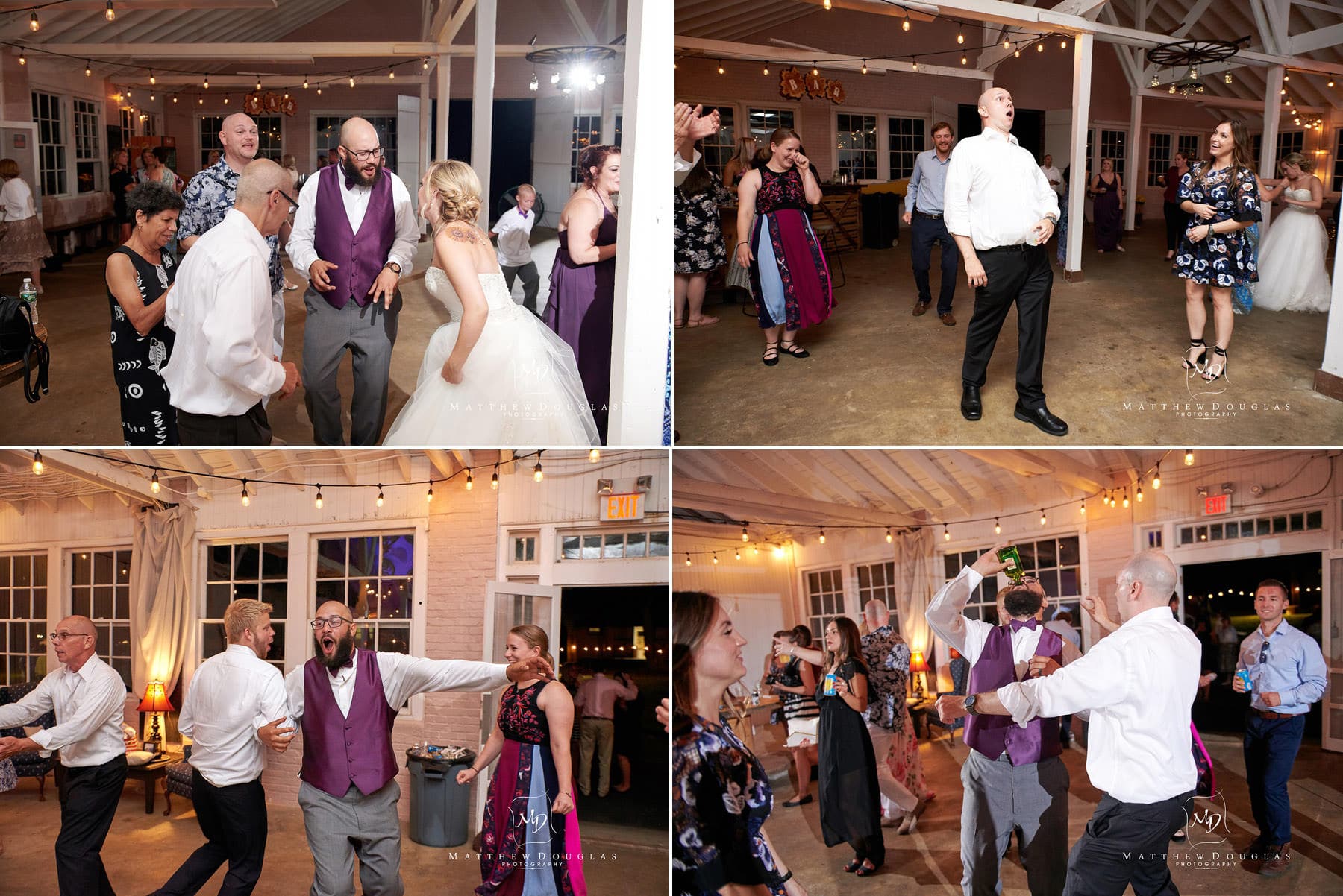friends dancing at brady life camp wedding