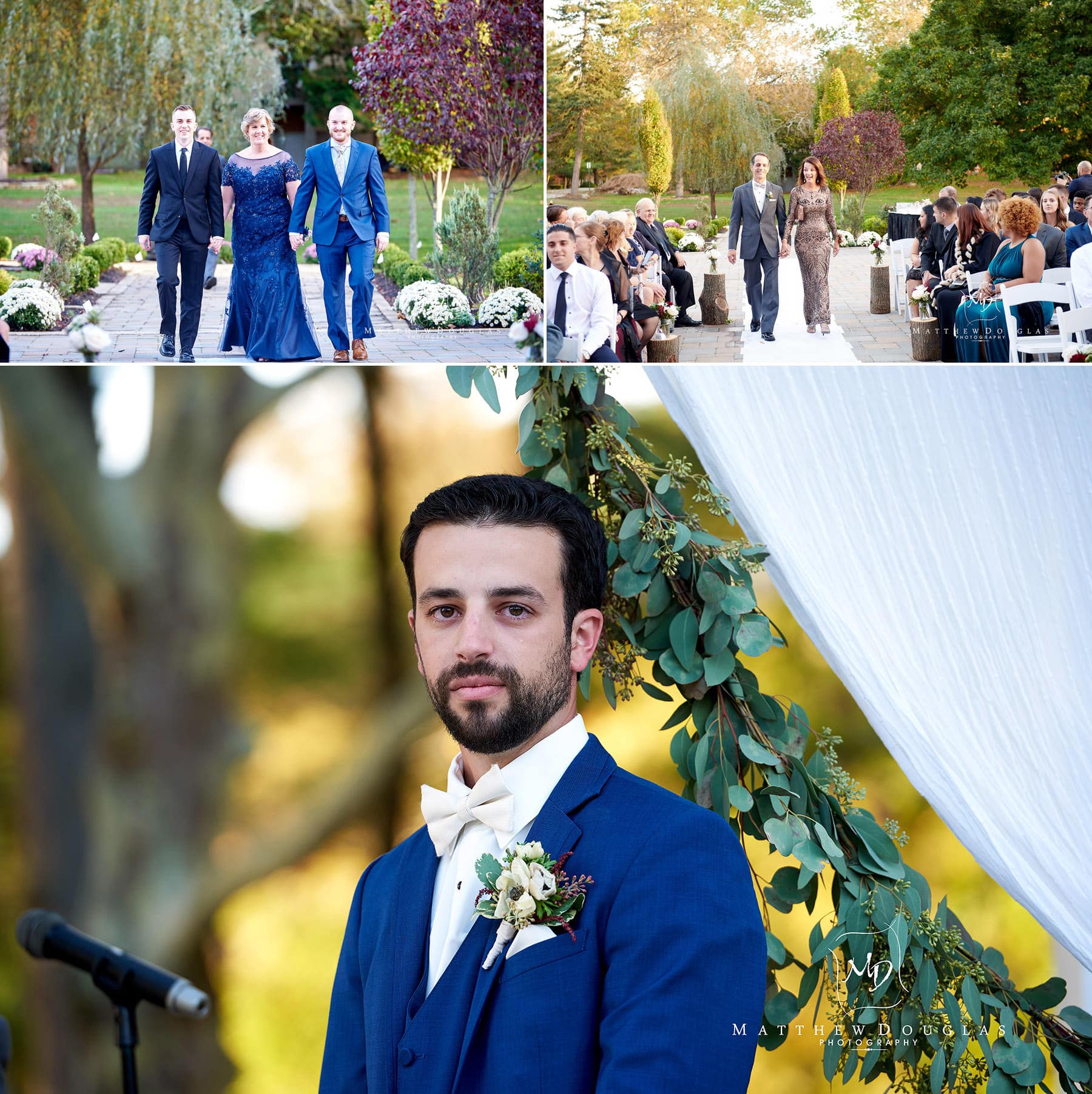 wedding ceremony at The Estate at Farrington Lake