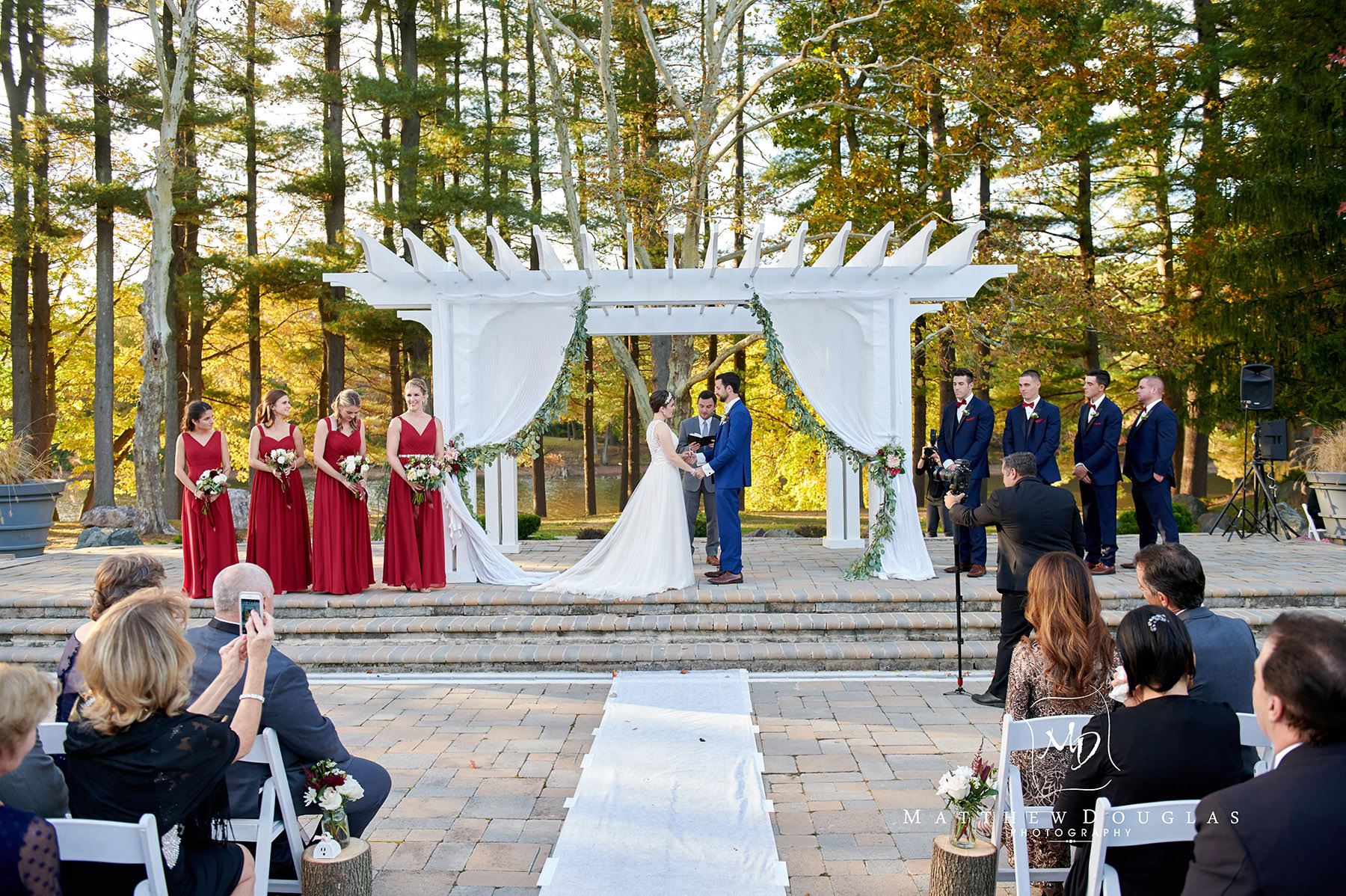 wedding ceremony site at The Estate at Farrington Lake