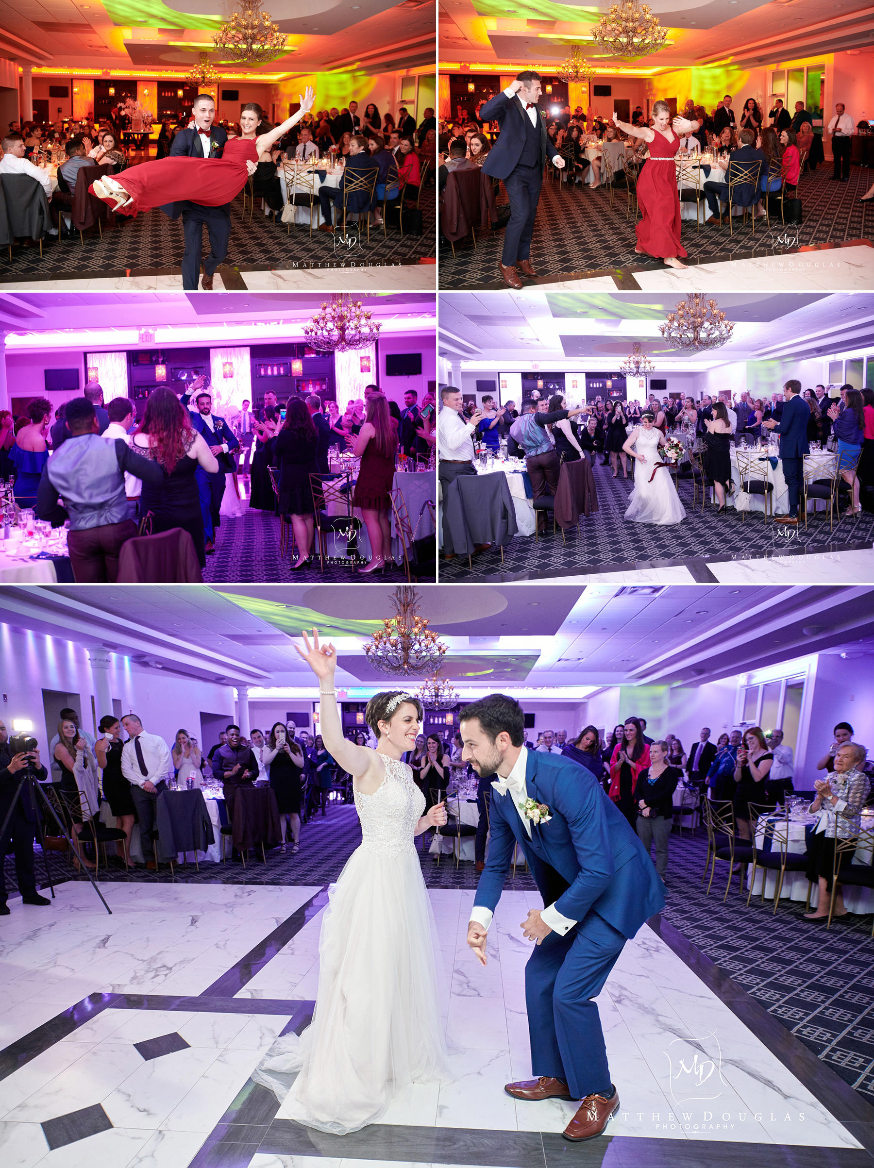 wedding grand enterance at The Estate at Farrington Lake