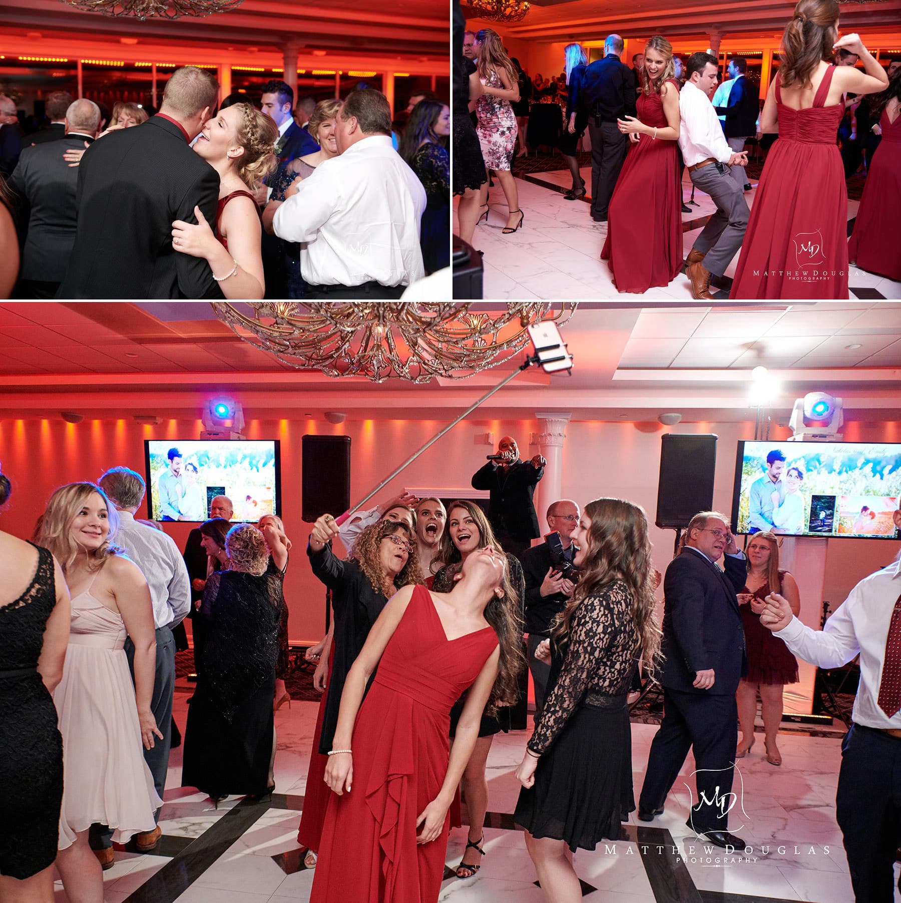 wedding party fun at The Estate at Farrington Lake