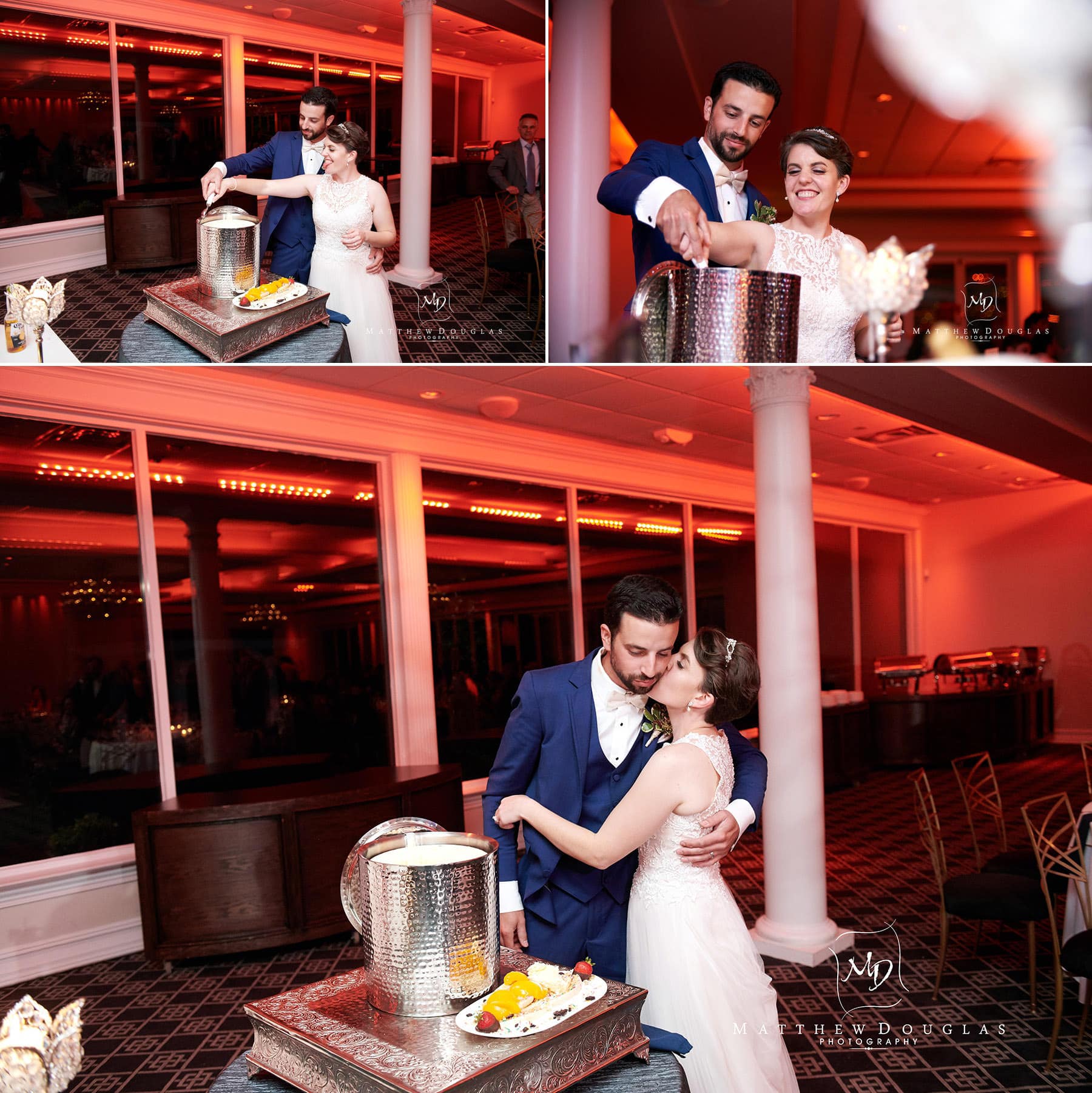 different wedding cake idea at The Estate at Farrington Lake