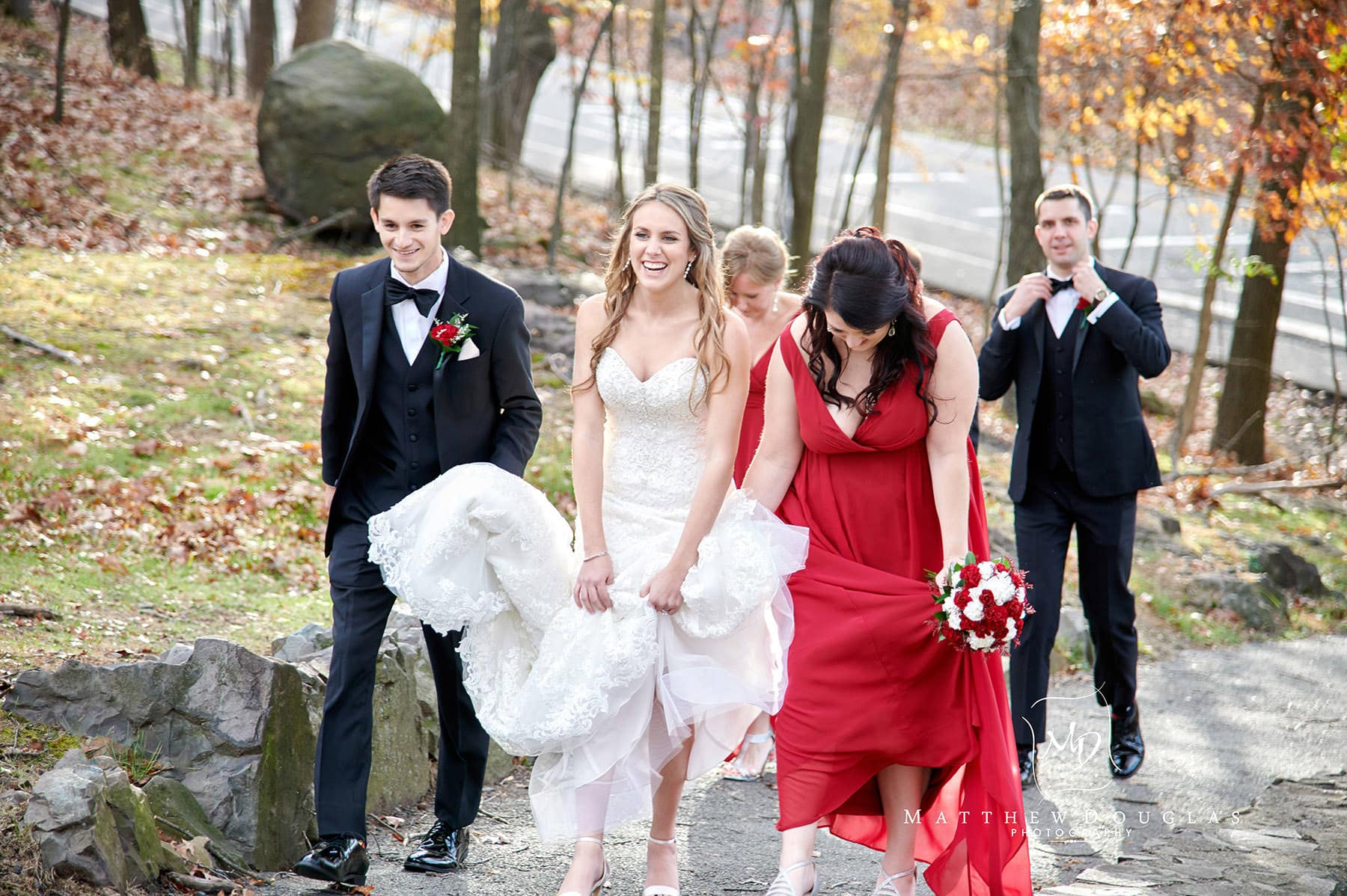 happy candid bride photo