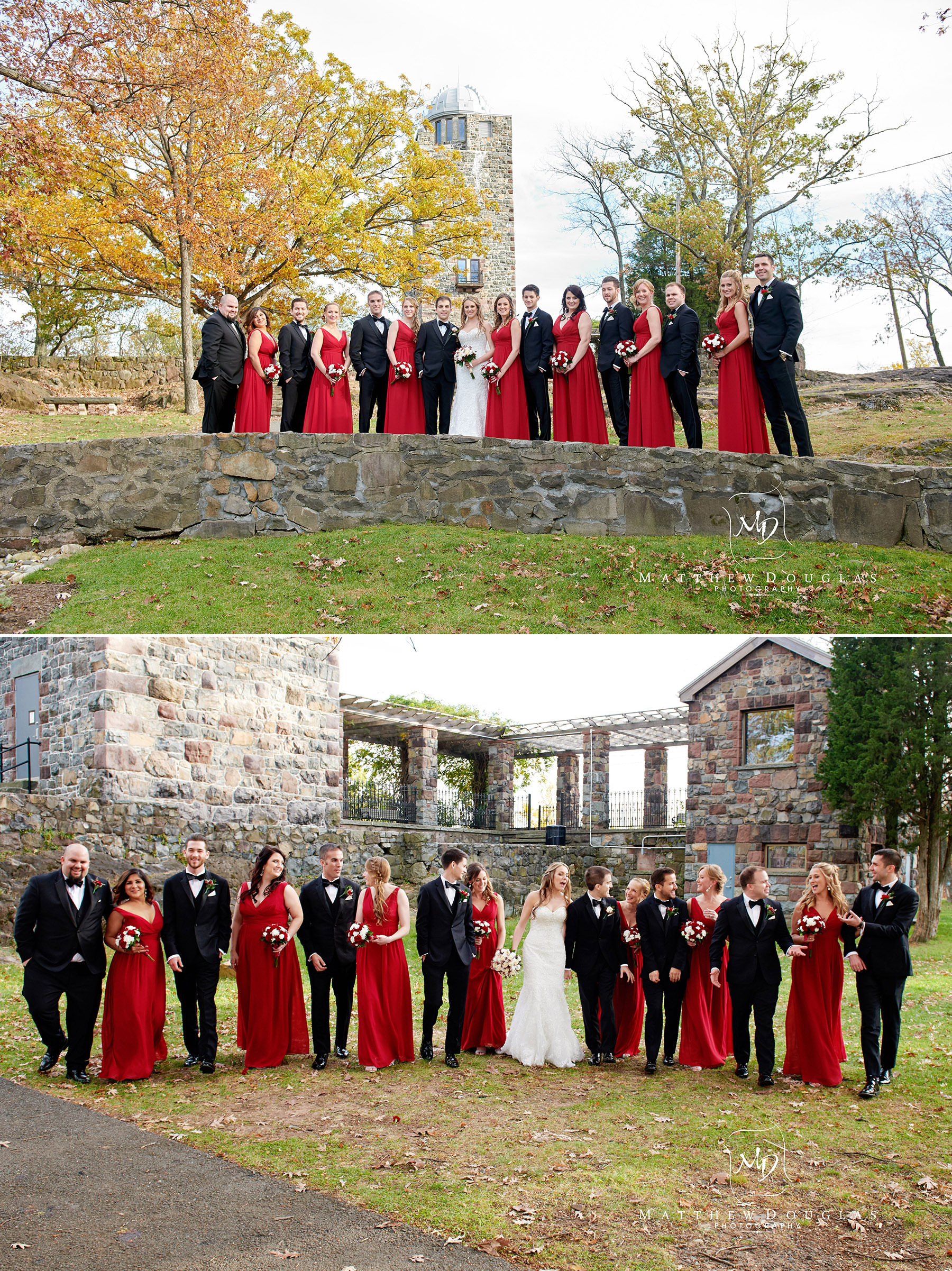 wedding party photo garret mountain