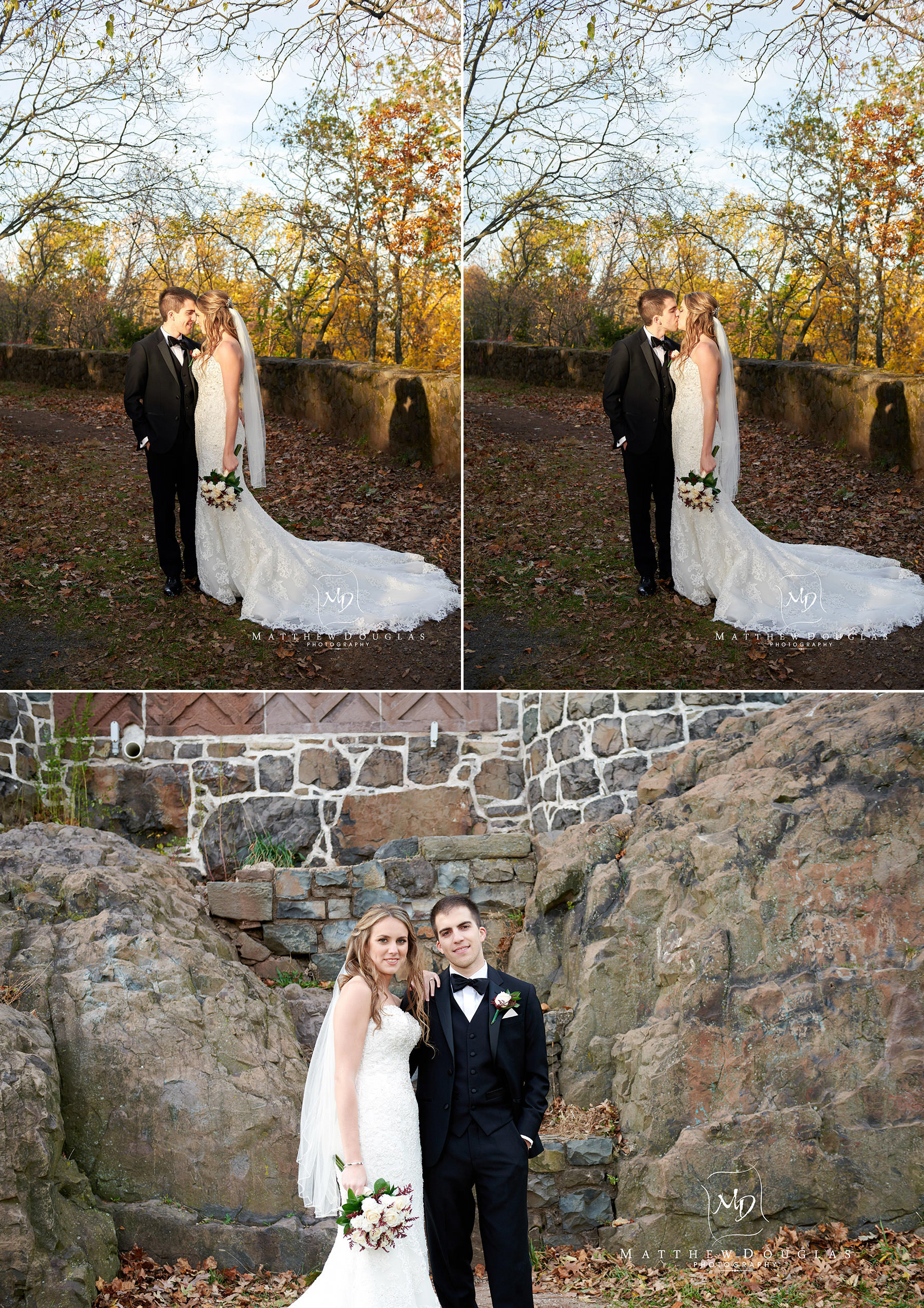 bride and groom photo at garret mountain