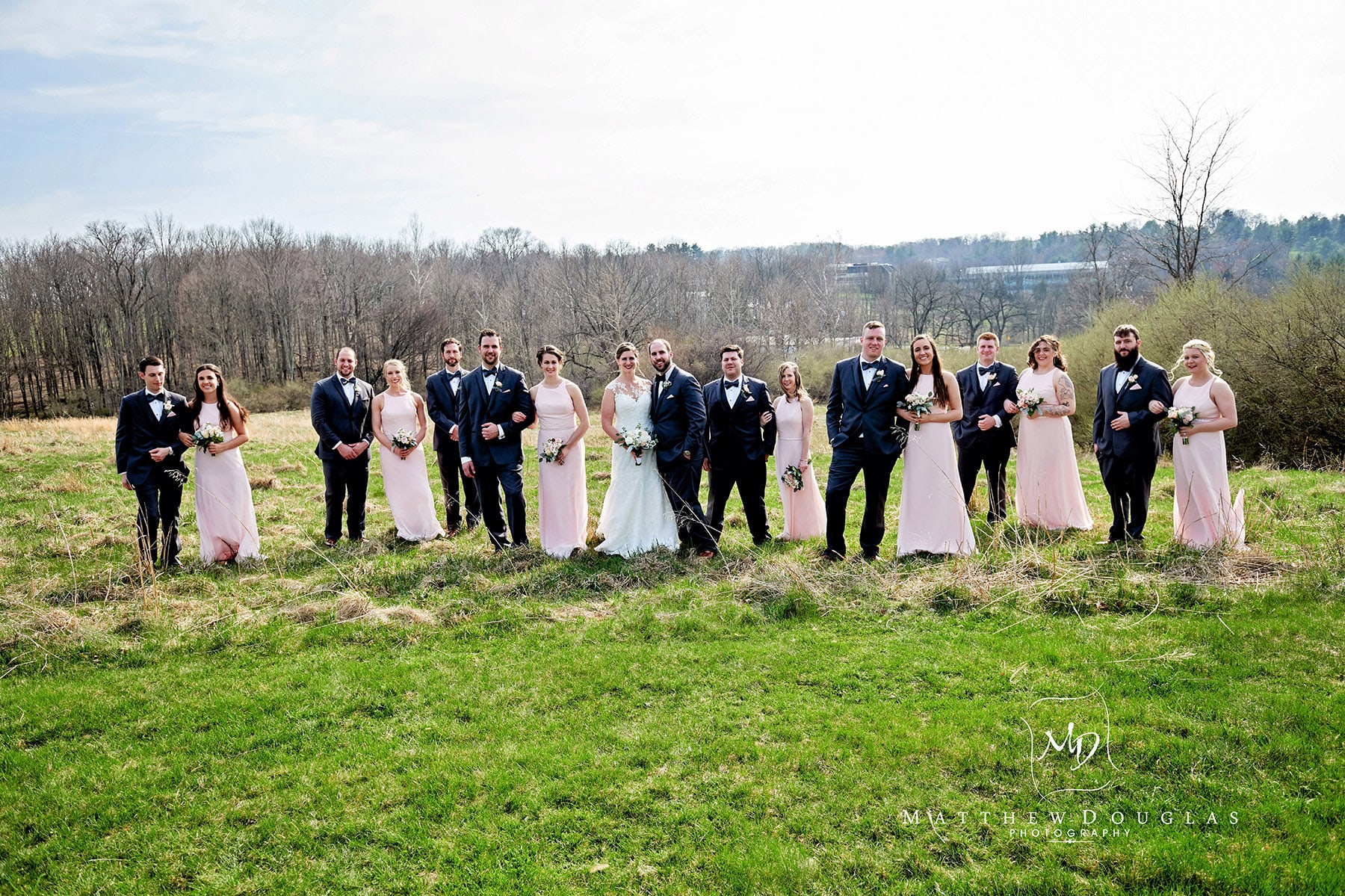 bridal party photo immaculate conception annandale