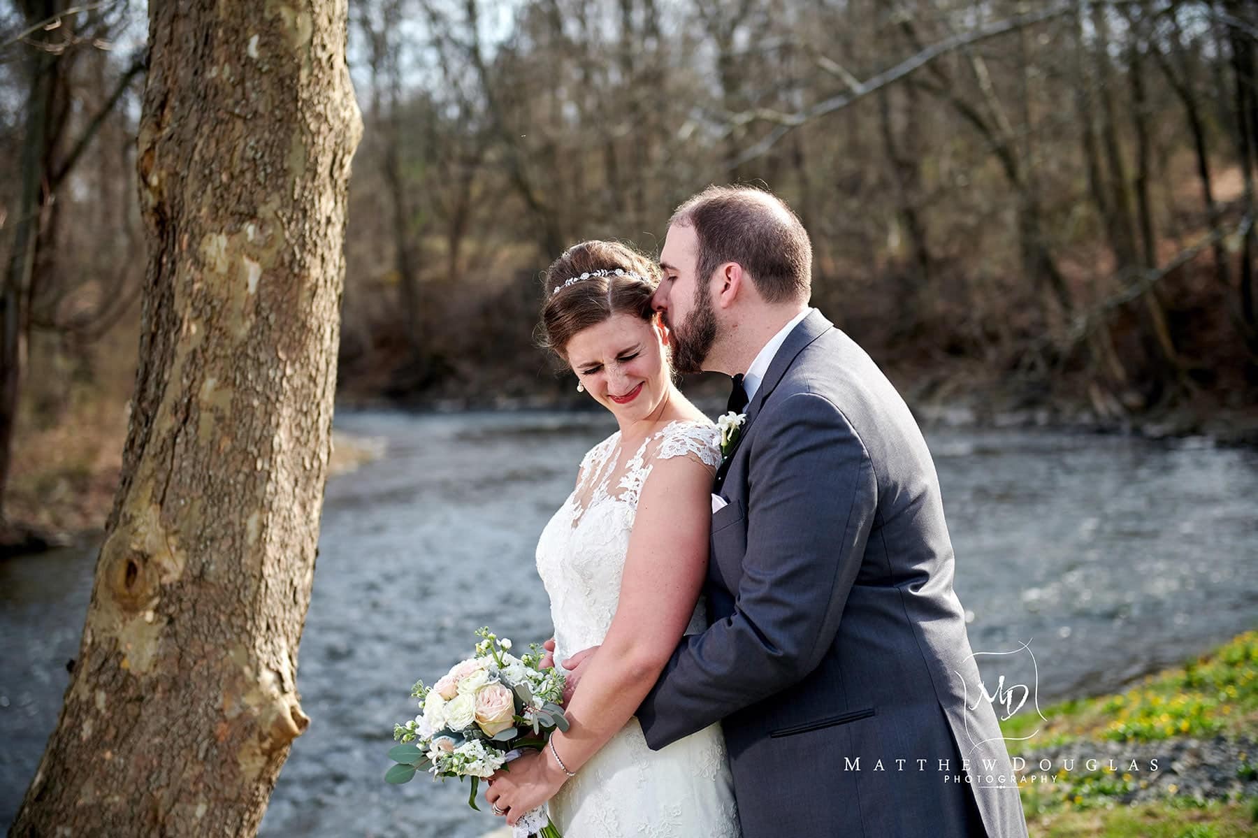 bride making funny faces
