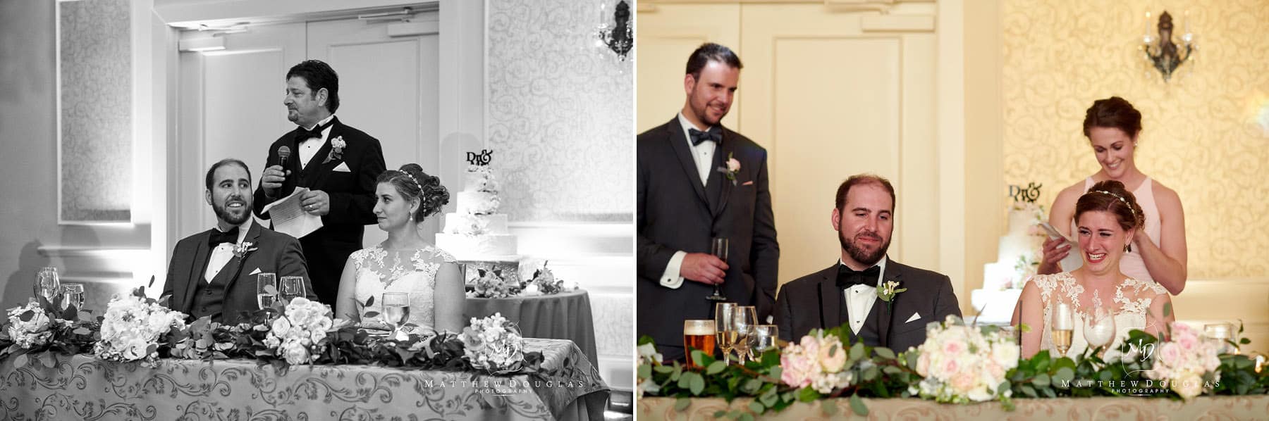 farmhouse at the grand colonial wedding toast