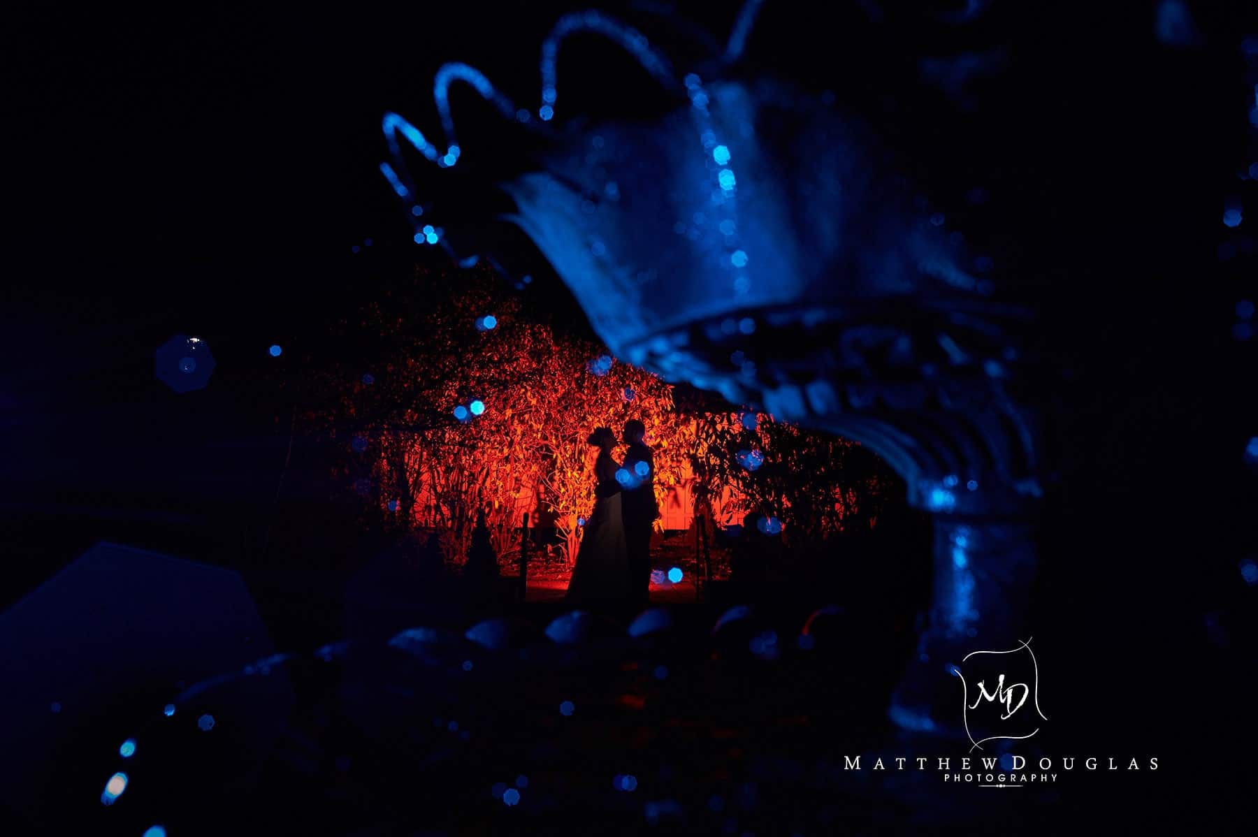 epic night wedding photo at the farmhouse at the grand colonial