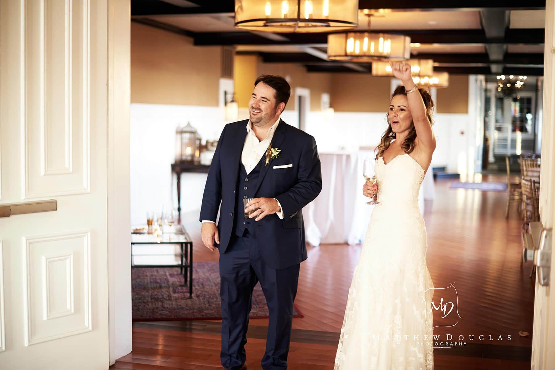 about to enter their ryland inn wedding