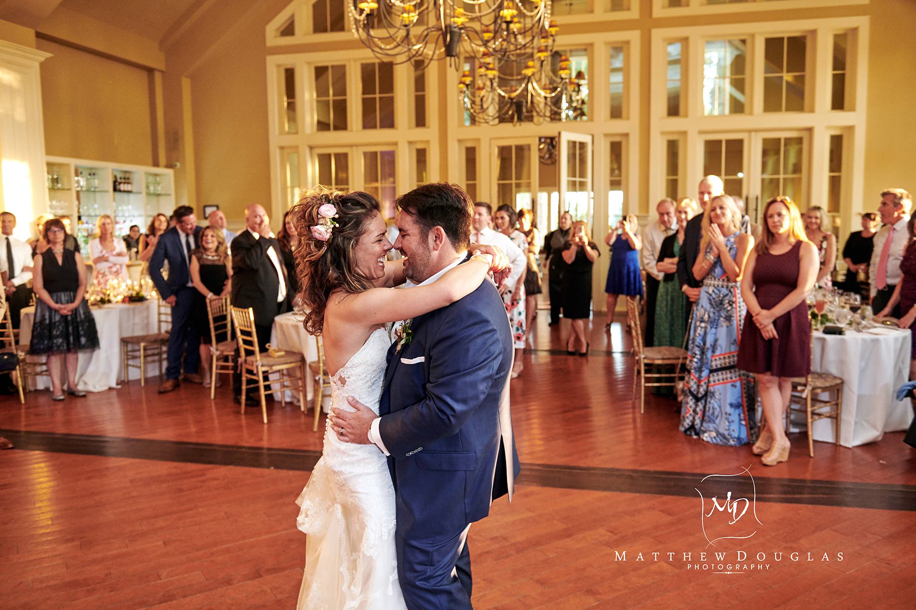 ryland inn wedding first dance photo