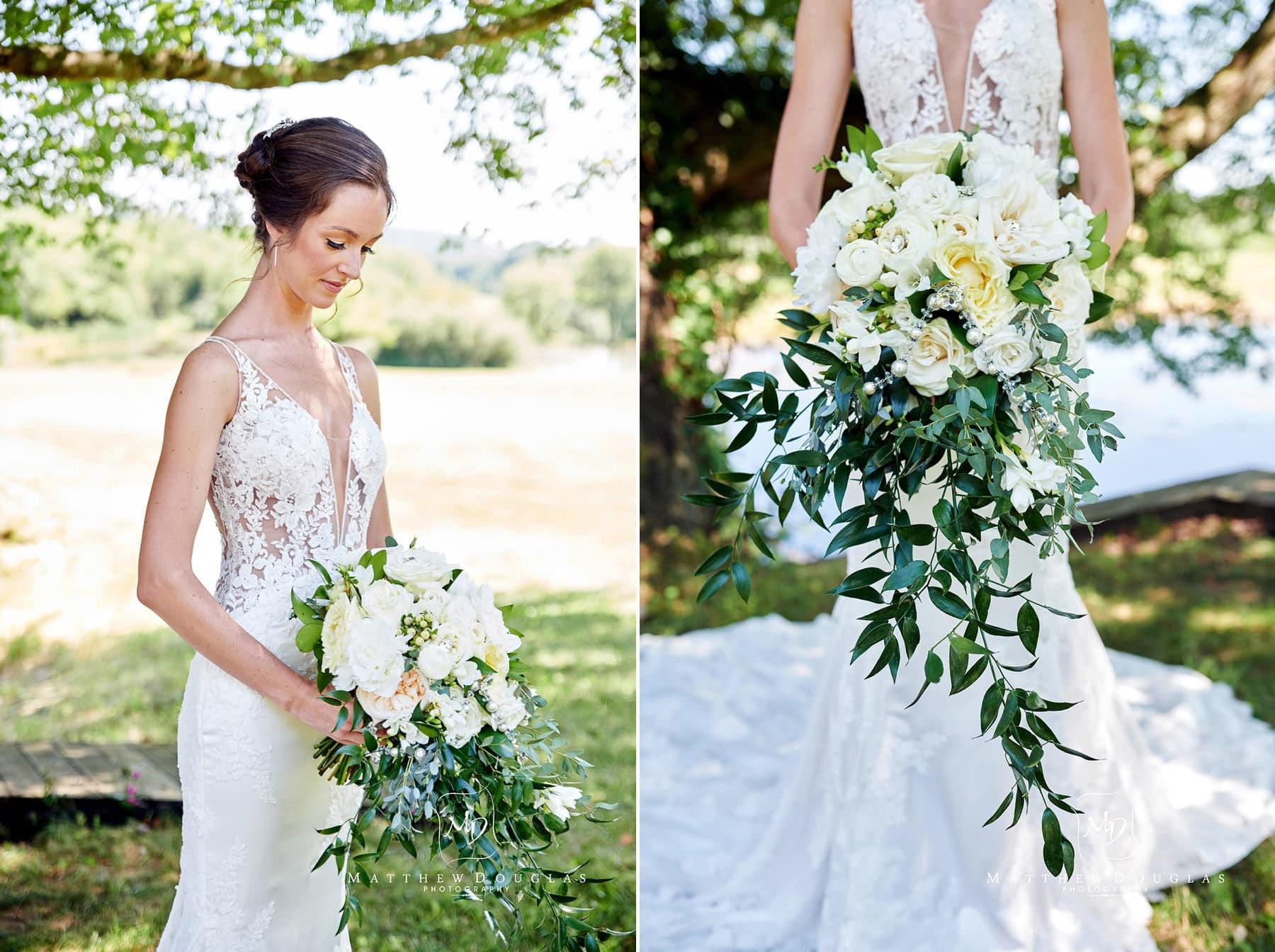 bride with flowers photo