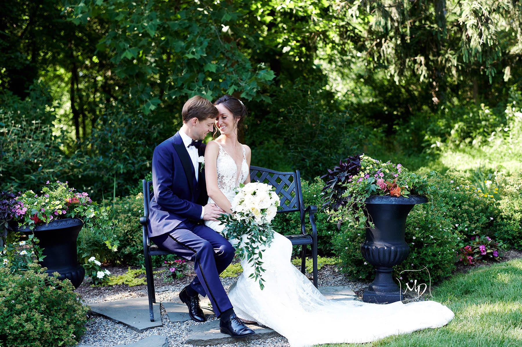 romantic wedding photo at farmhouse at the grand colonial