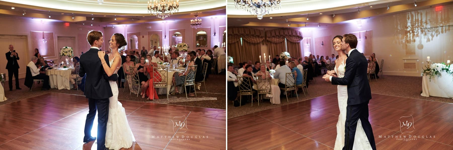 wedding dancing at farmhouse at the grand colonial