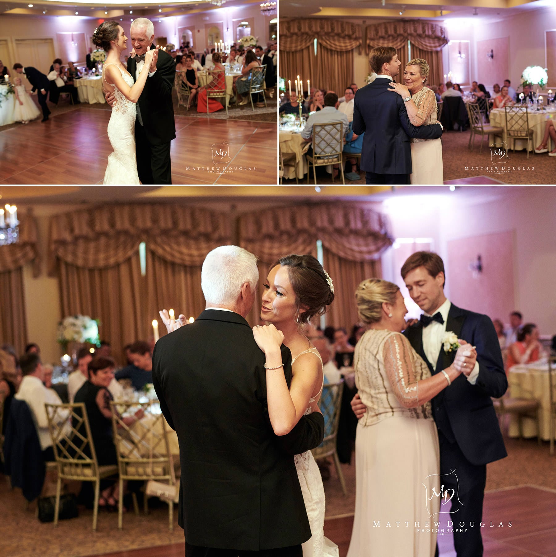 wedding parent dances at farmhouse at the grand colonial