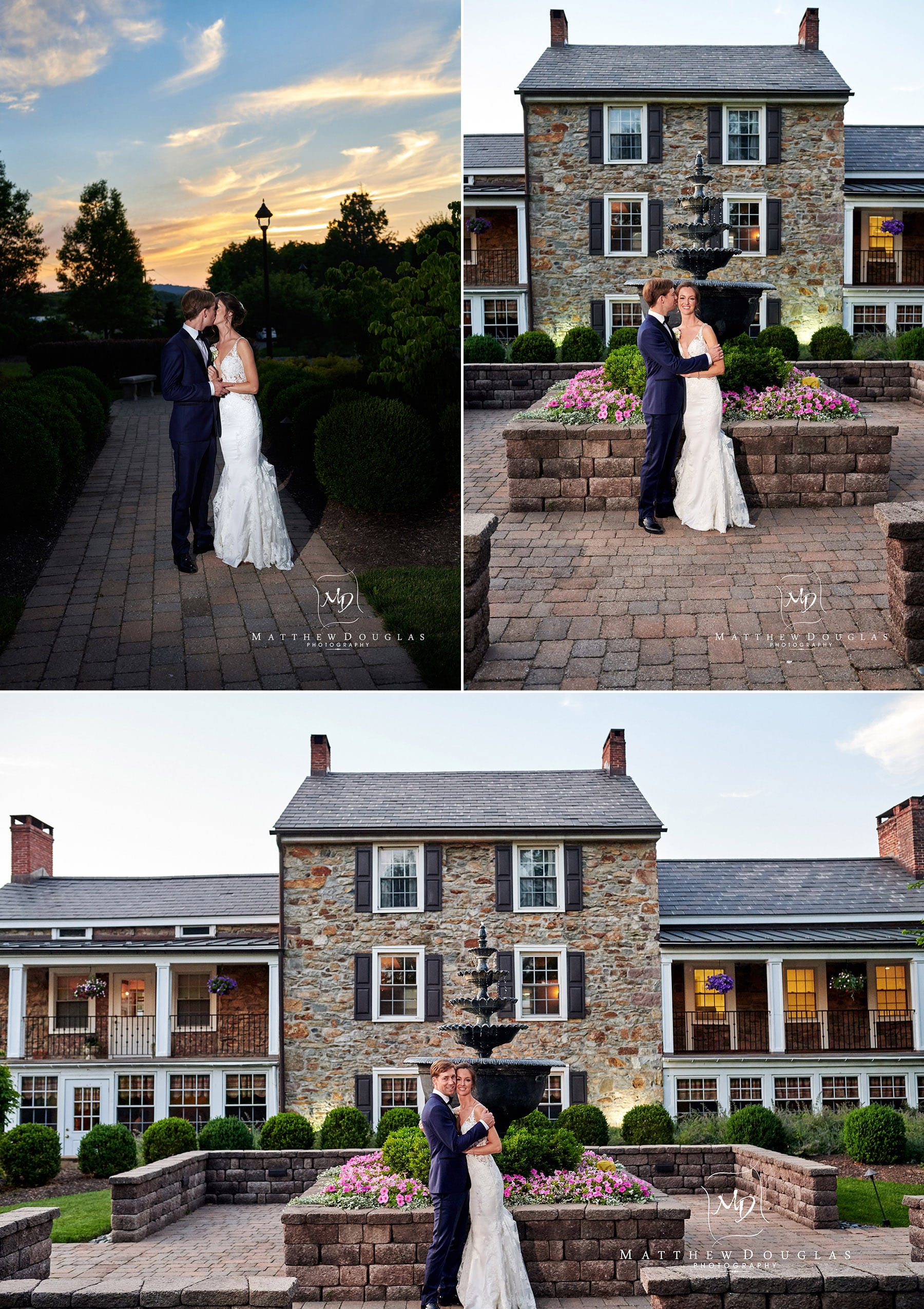 wedding photos at farmhouse at the grand colonial