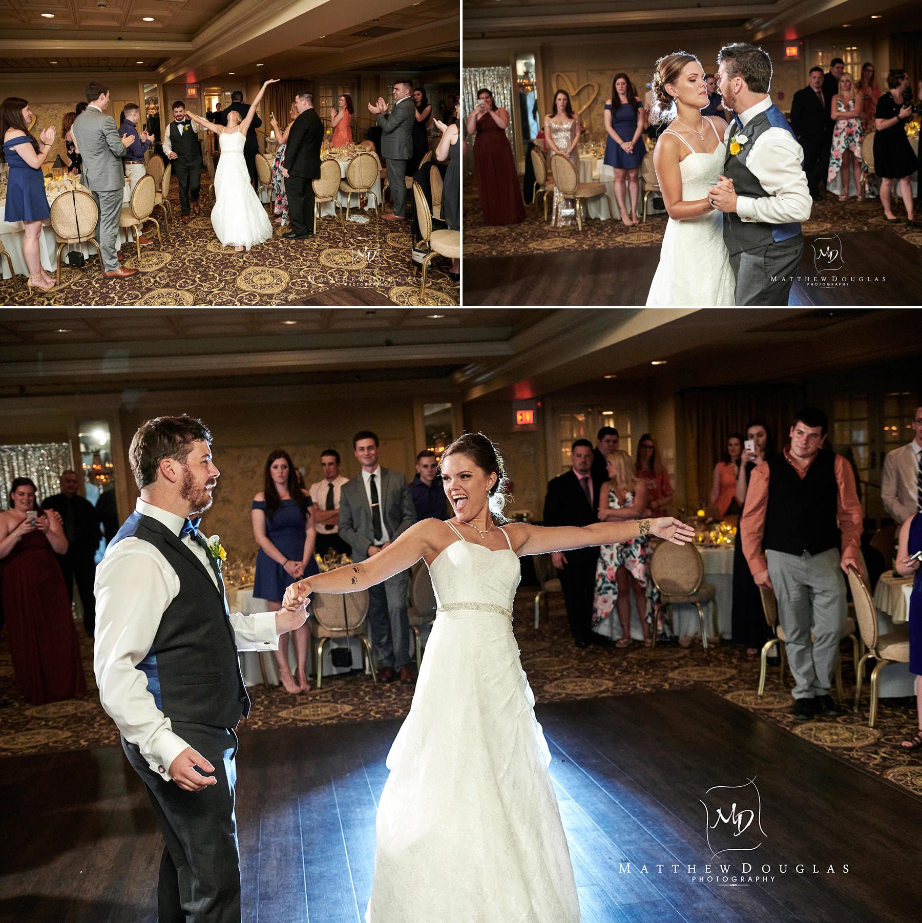 olde mill inn wedding first dance photos