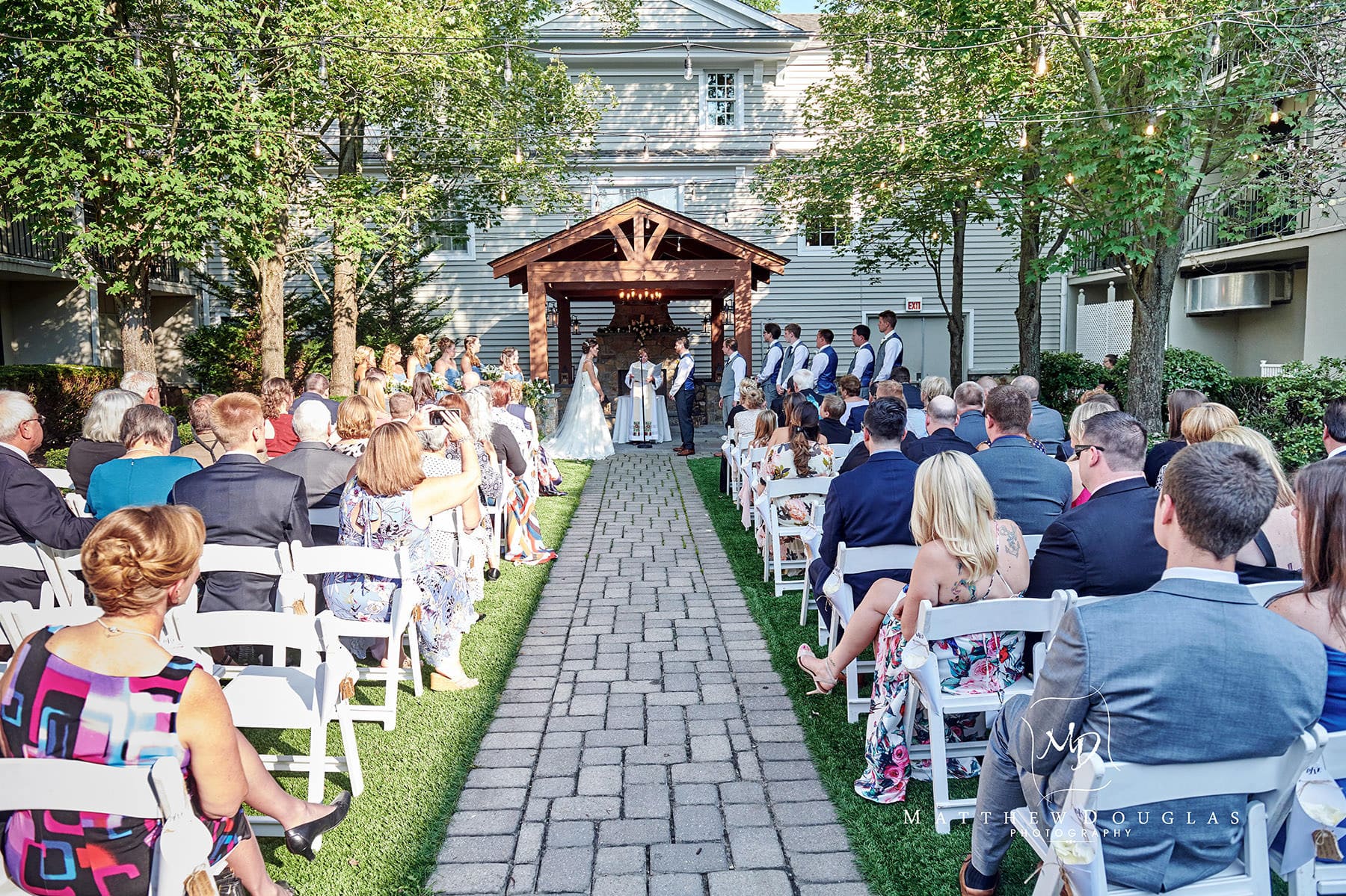 olde mill inn wedding pergola 