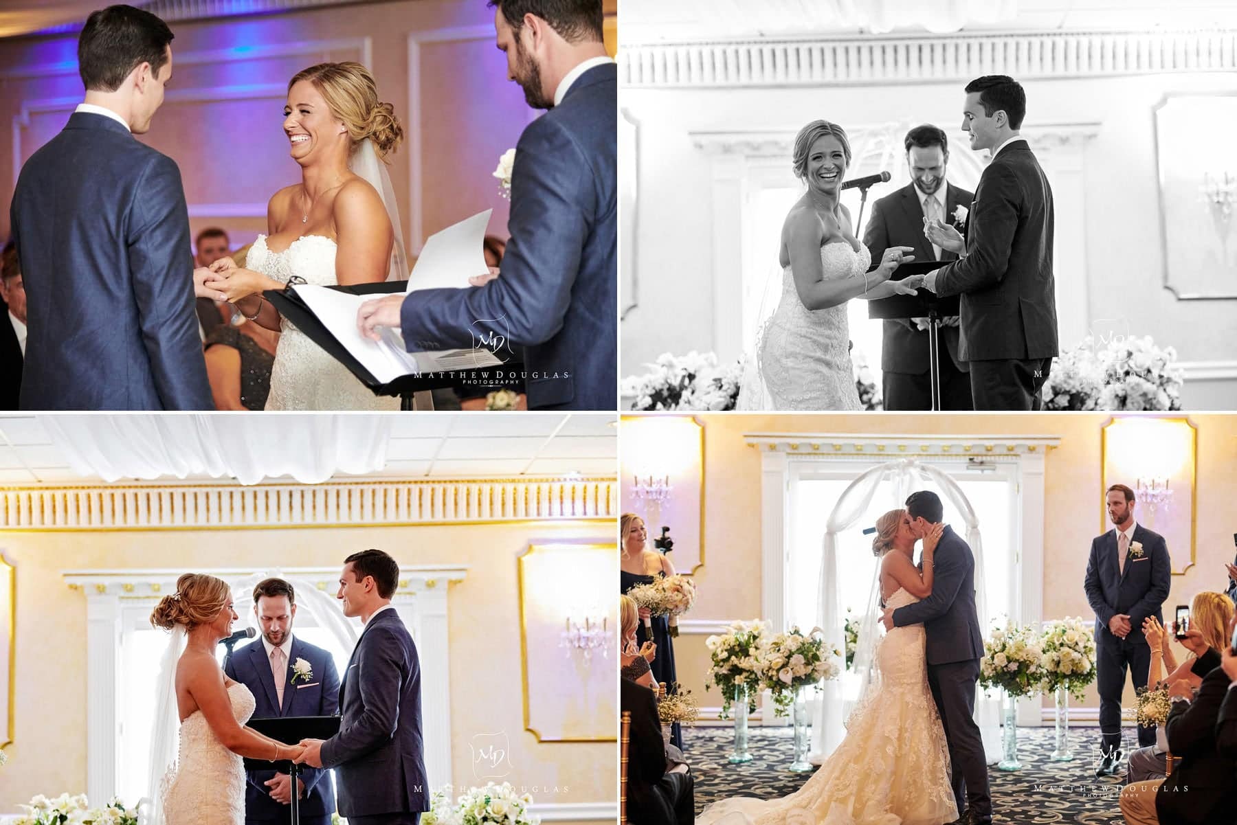 Chandelier Flanders Valley Wedding ceremony photos