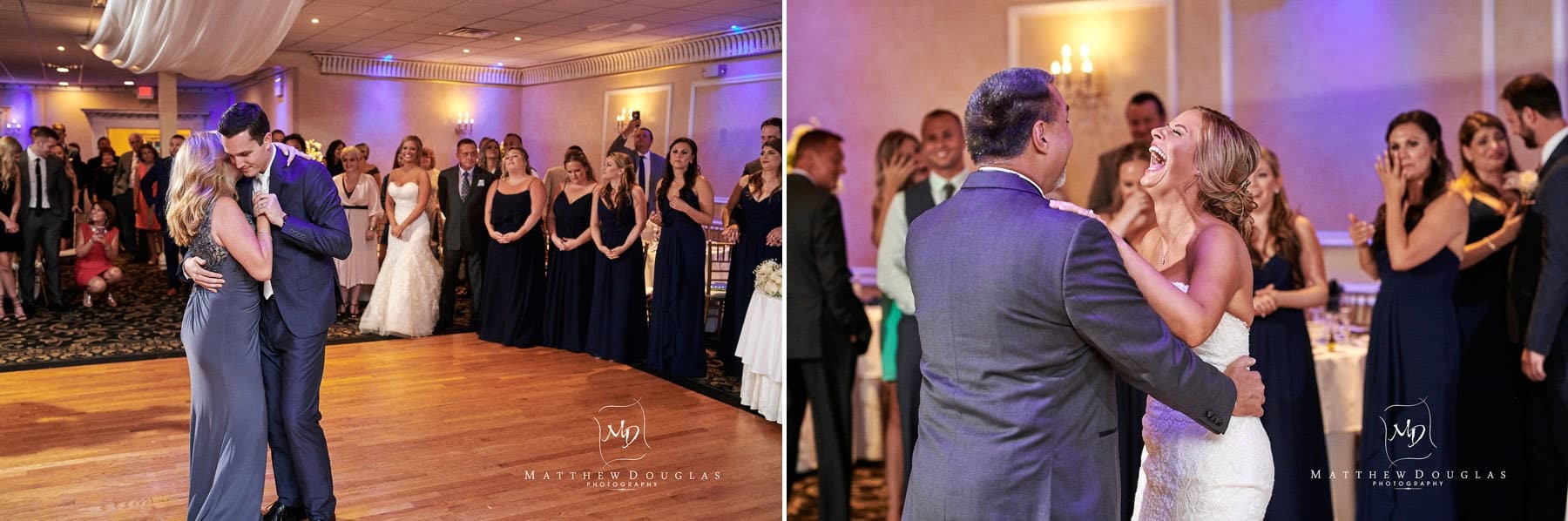 Chandelier Flanders Valley Wedding parent dance photos