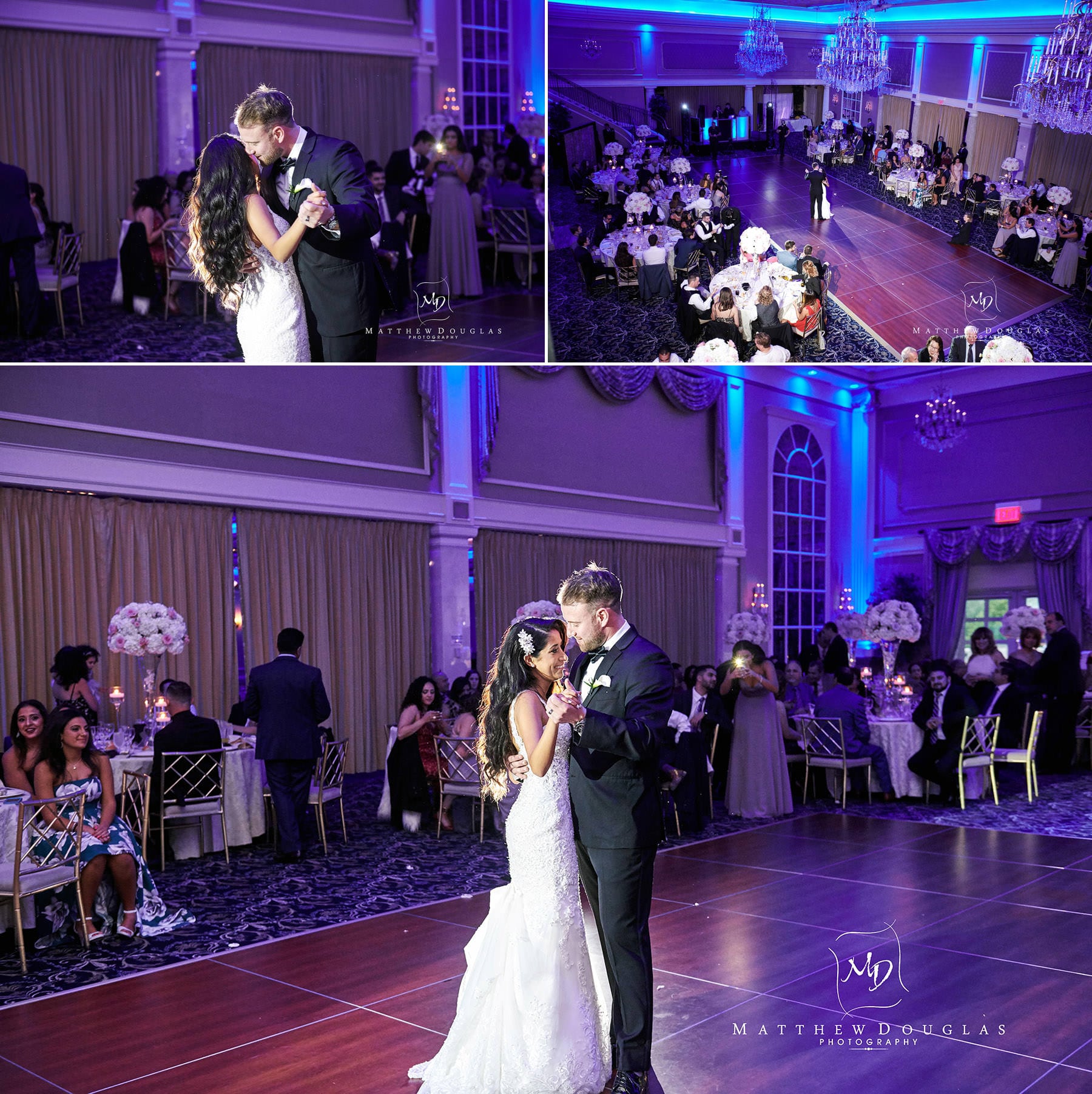 wedding first dance at the palace at somerset park