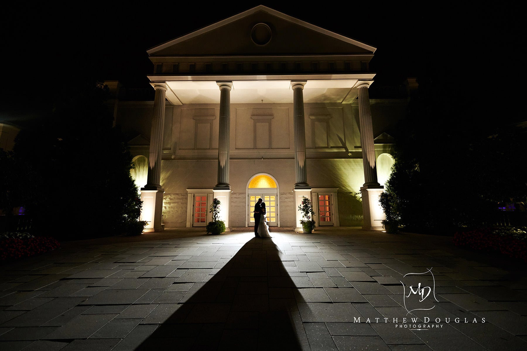 the palace at somerset park at night