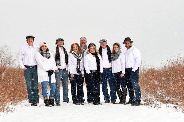 flemington family portrait photography winter family photos hunterdon county