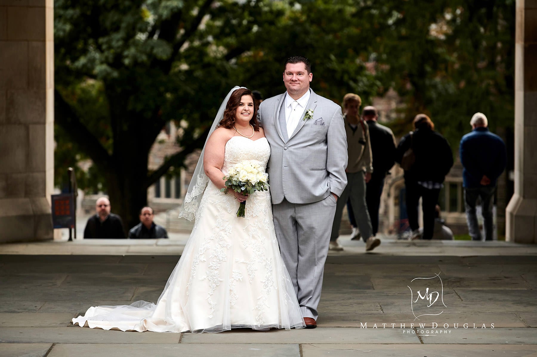 Princeton University wedding day photo