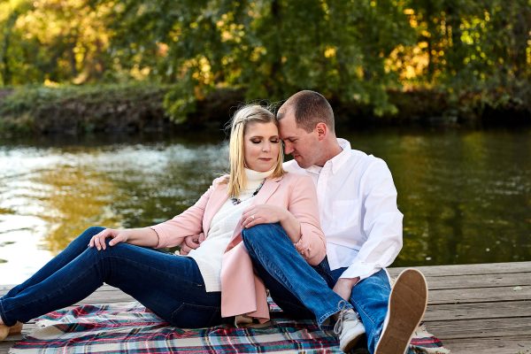 colonial park engagement photo