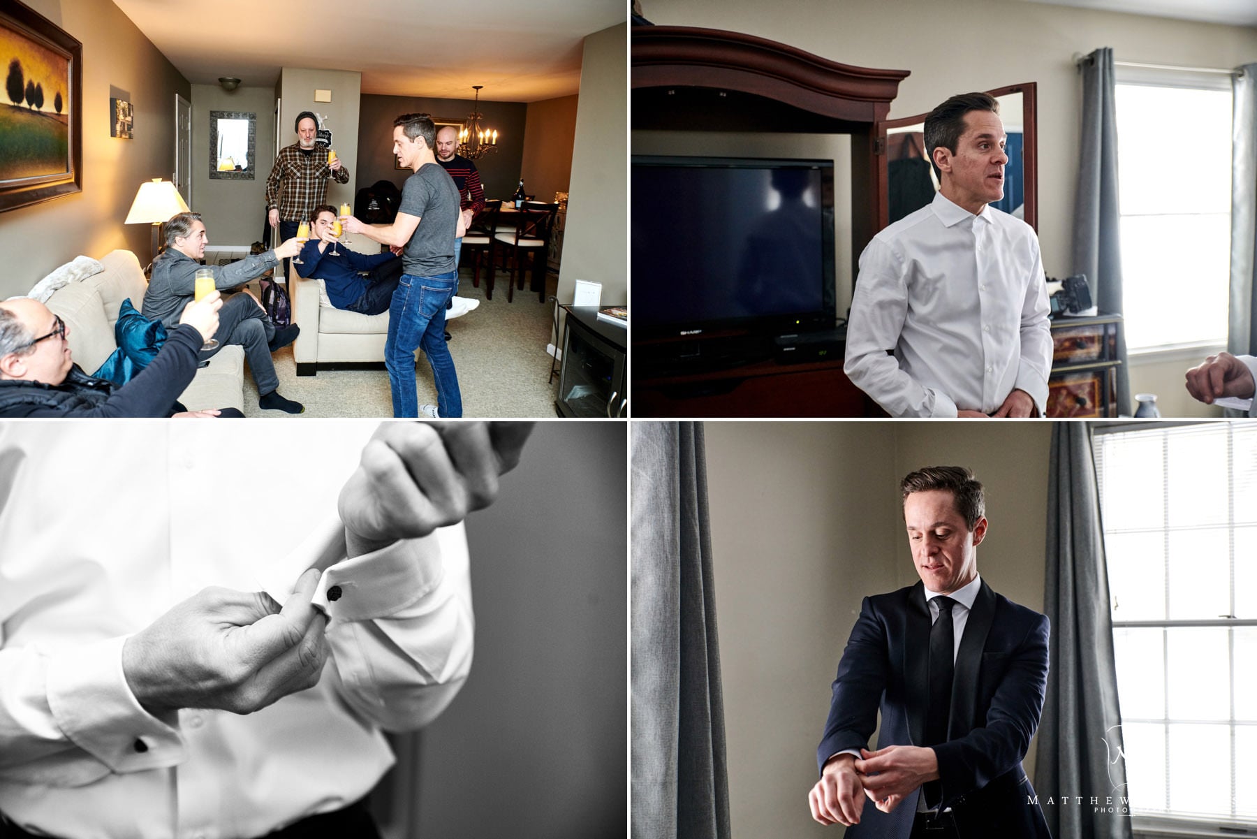groom getting ready photos