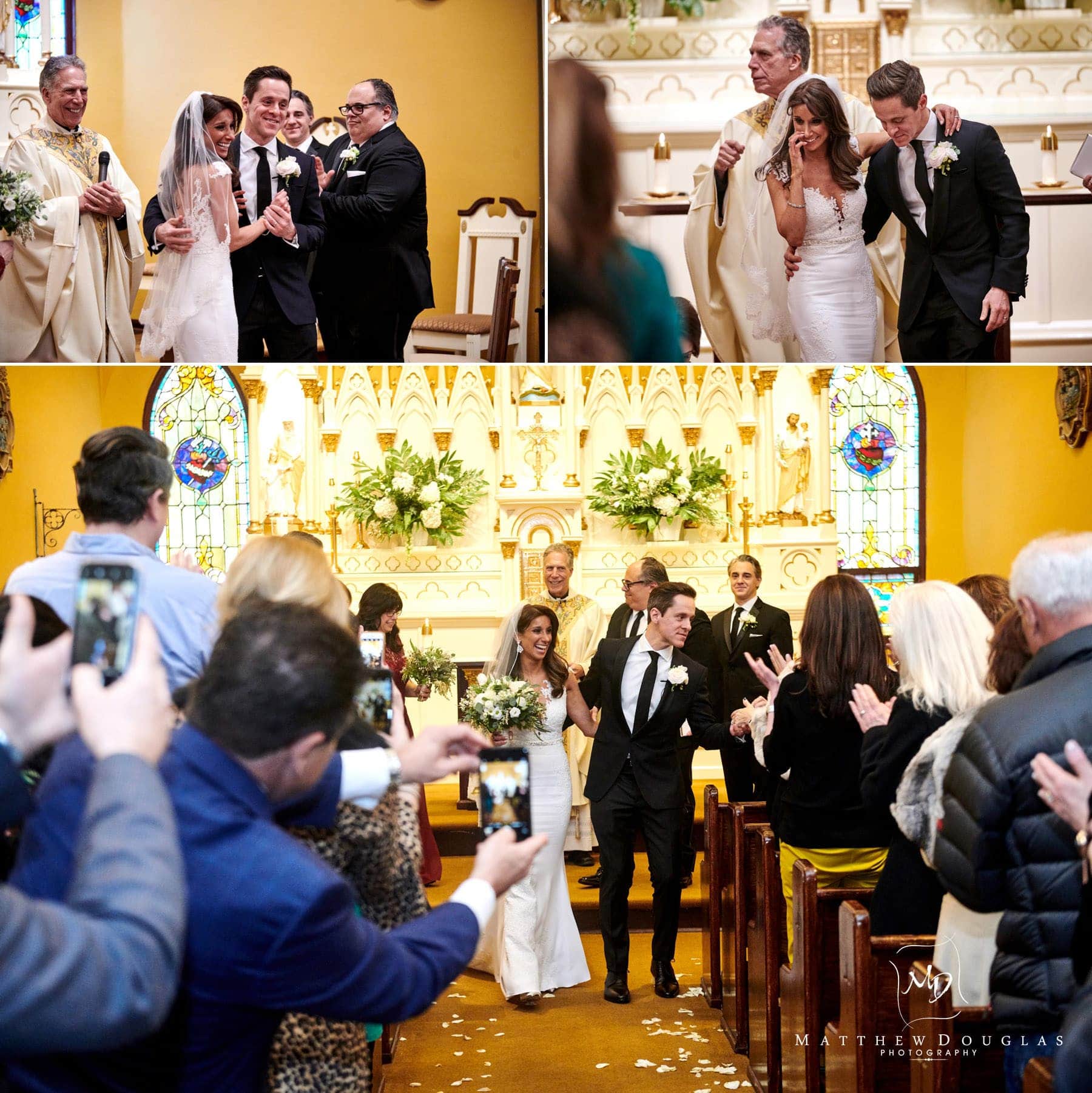 church wedding exit photos