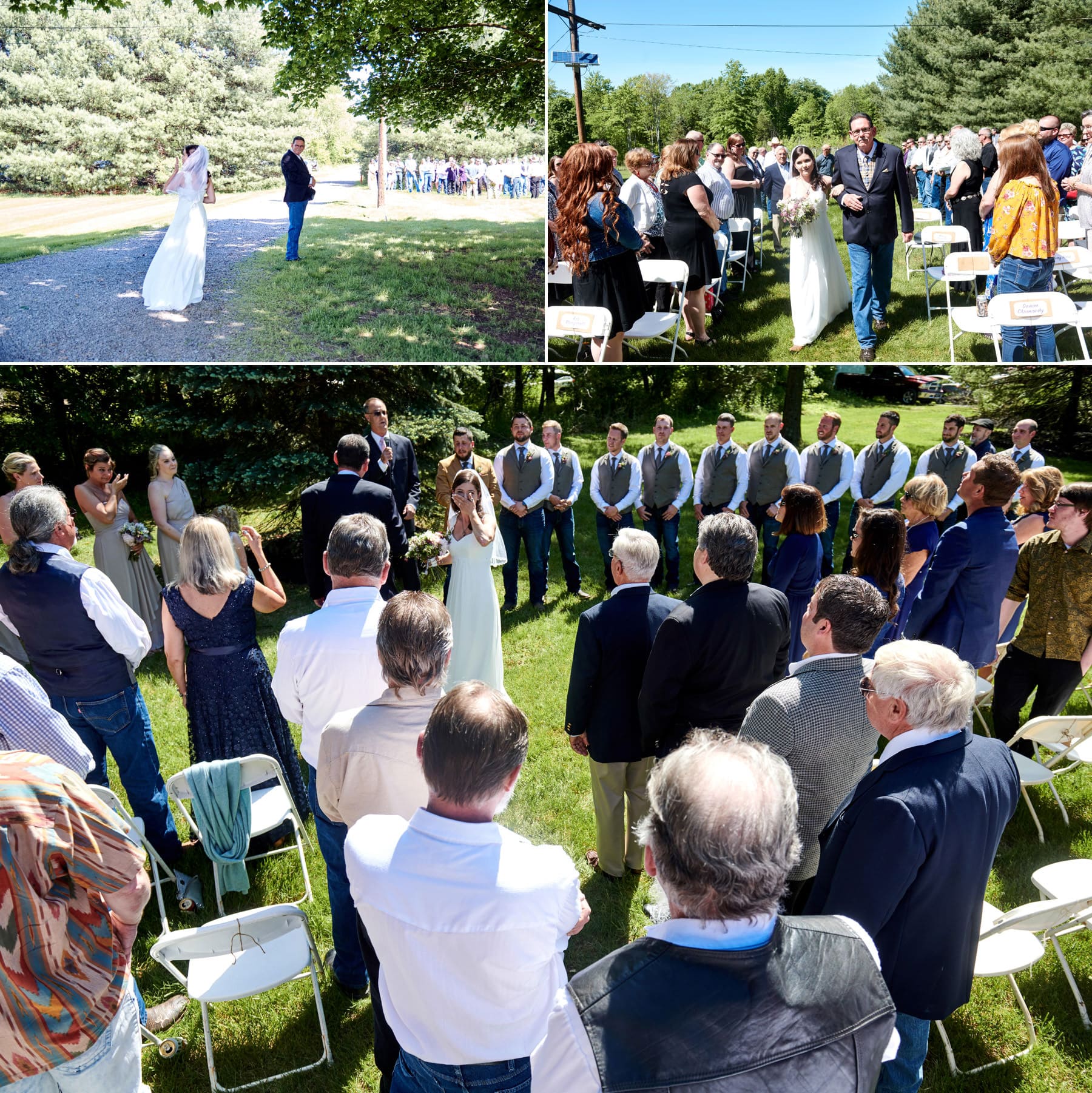 farm wedding ceremony photos