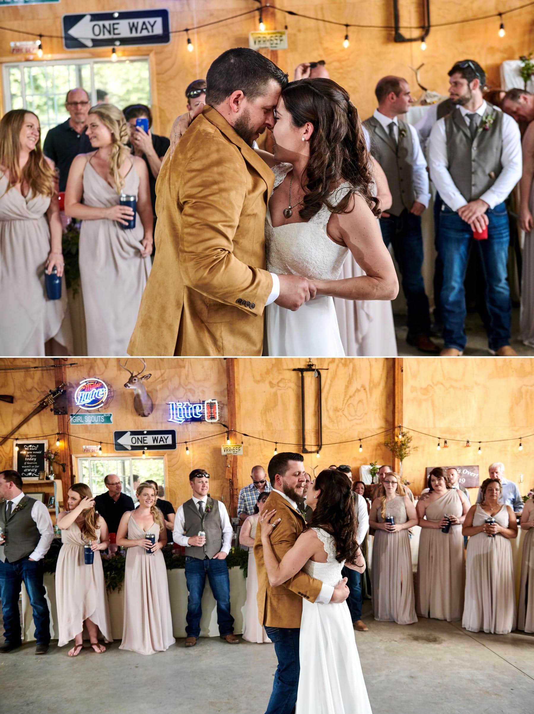 rustic barn farm wedding first dance photos