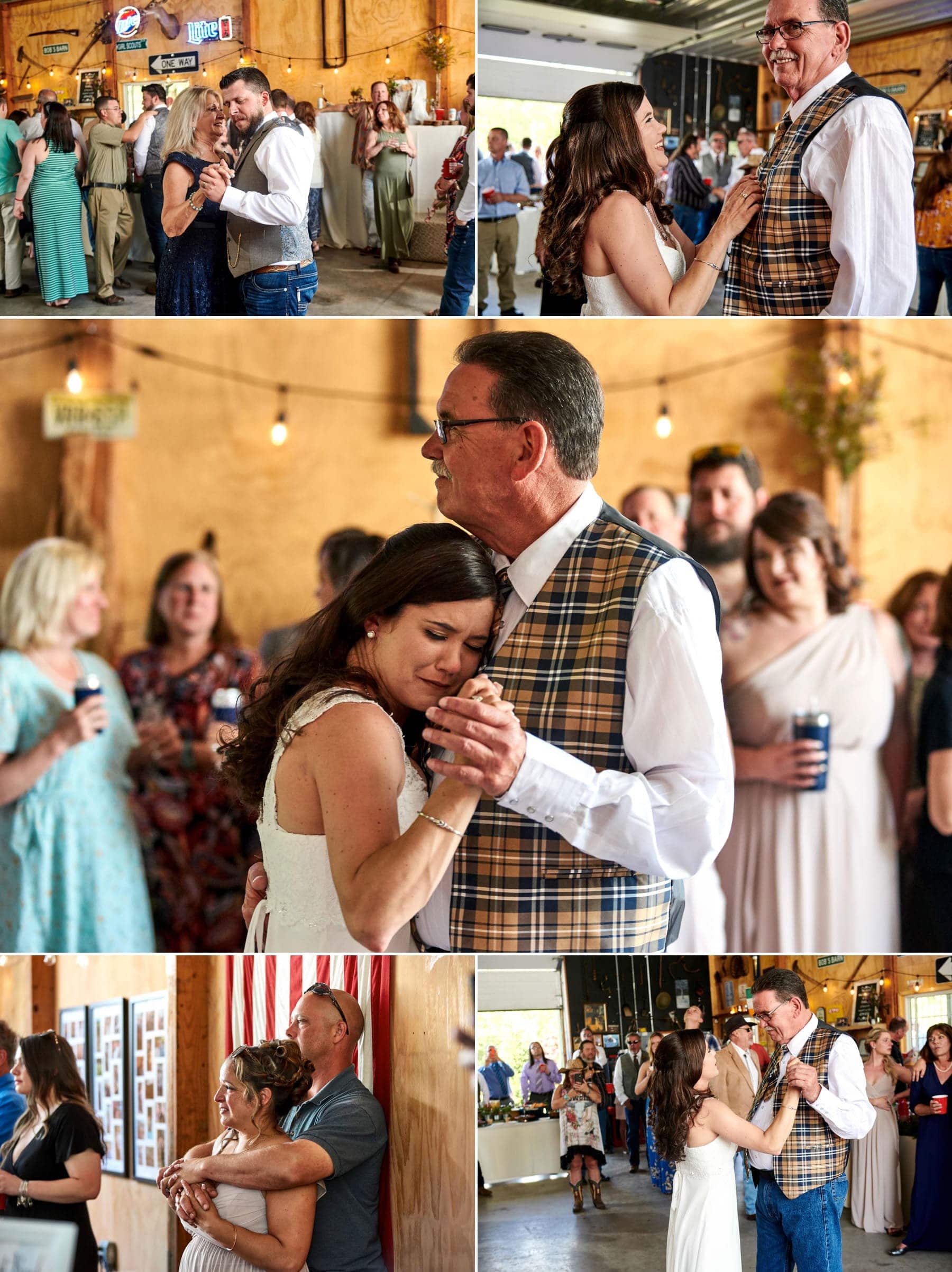 farm wedding parent dance photos