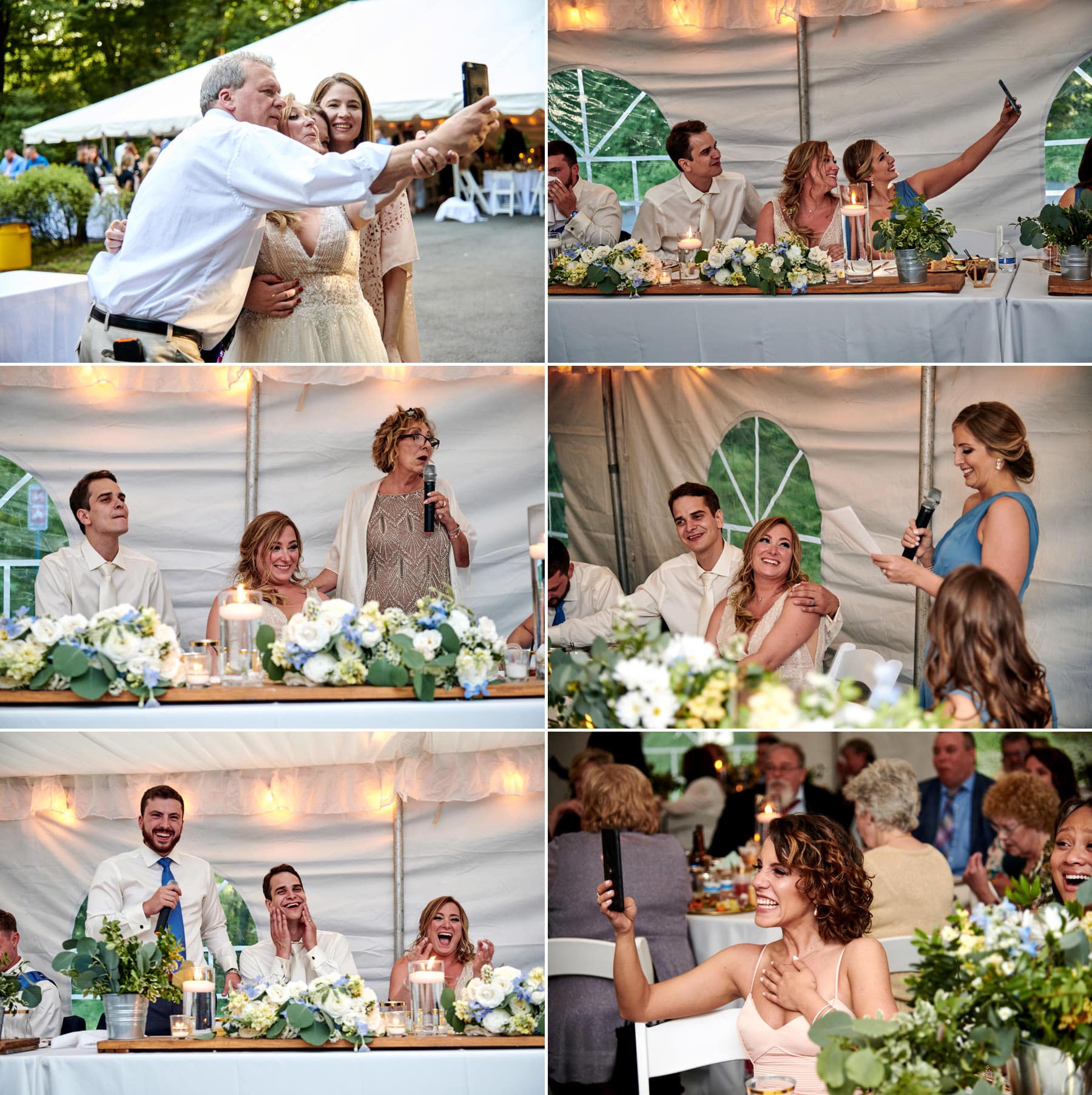 the tent at maskers barn wedding