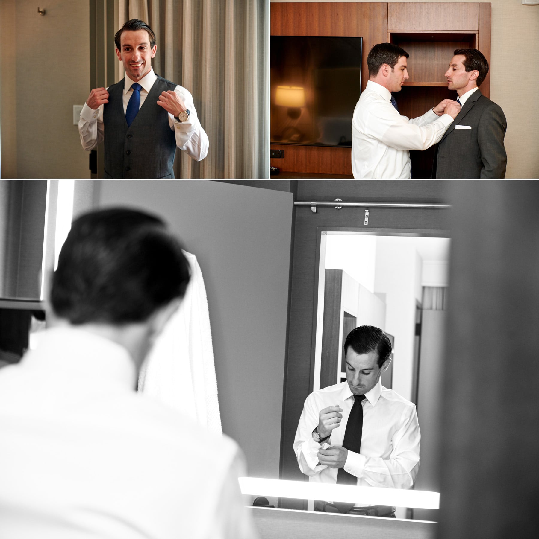 groom getting ready photos