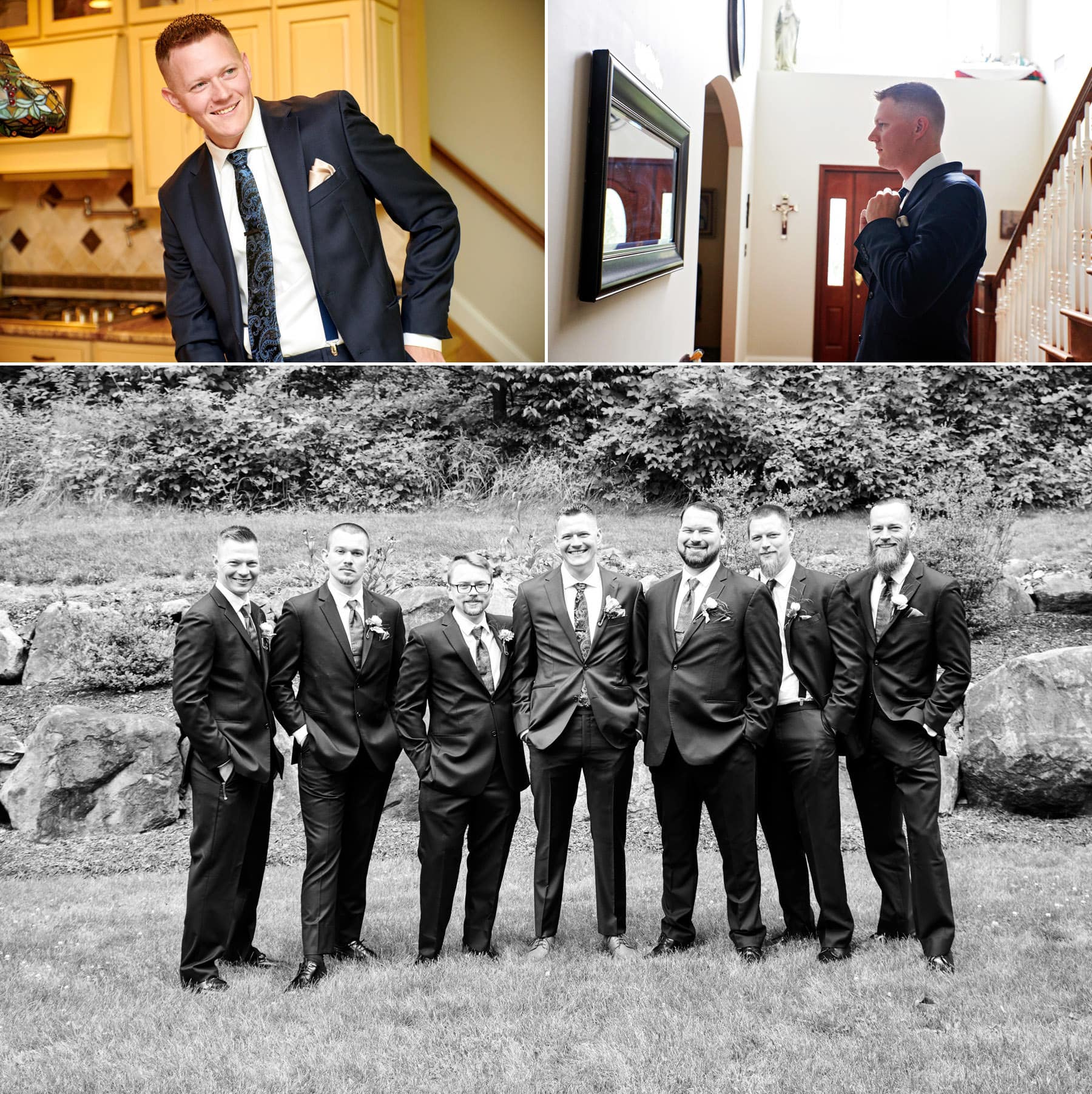 groom prep photos