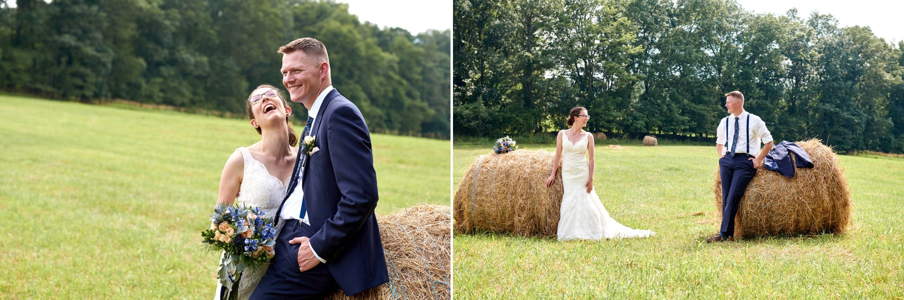 hay bale wedding photos at born to run farm