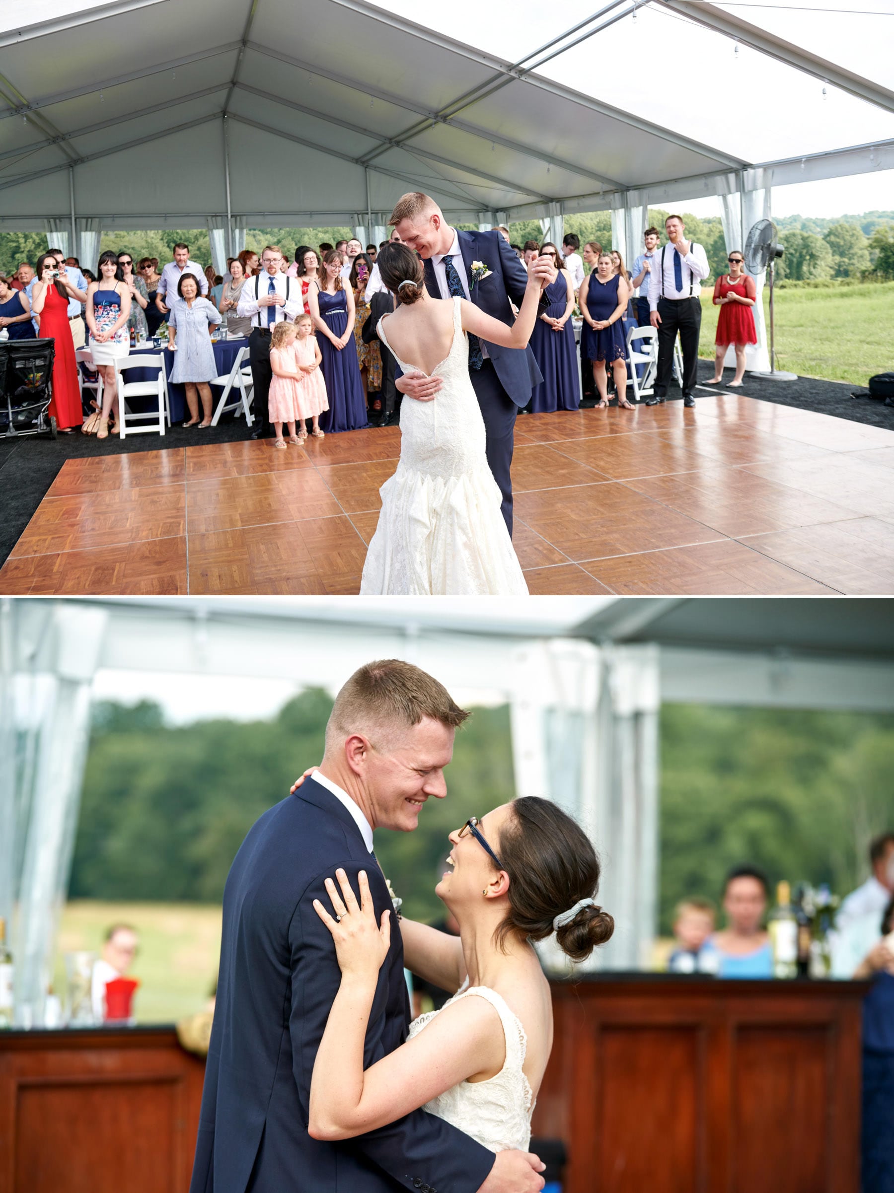 first dance at born to run farm