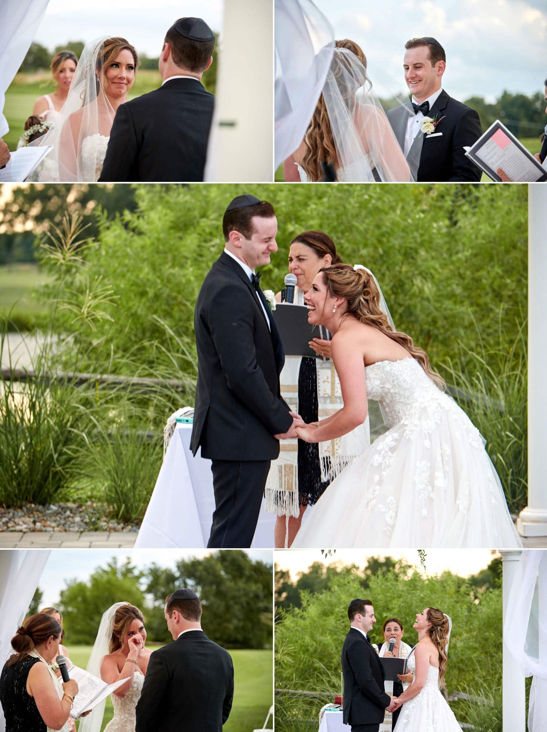 wedding ceremony at Royce Brook Golf Club