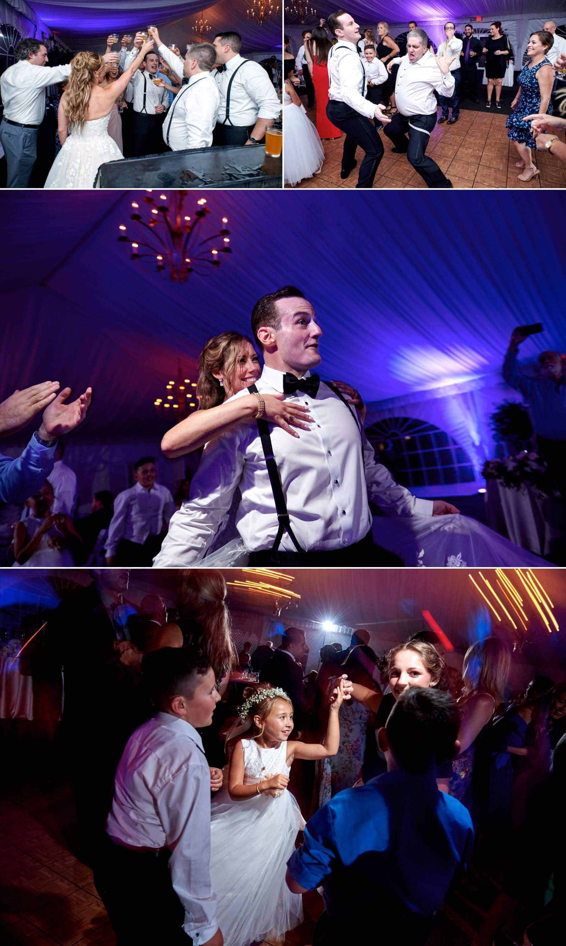 wedding dance floor photos at Royce Brook Golf Club