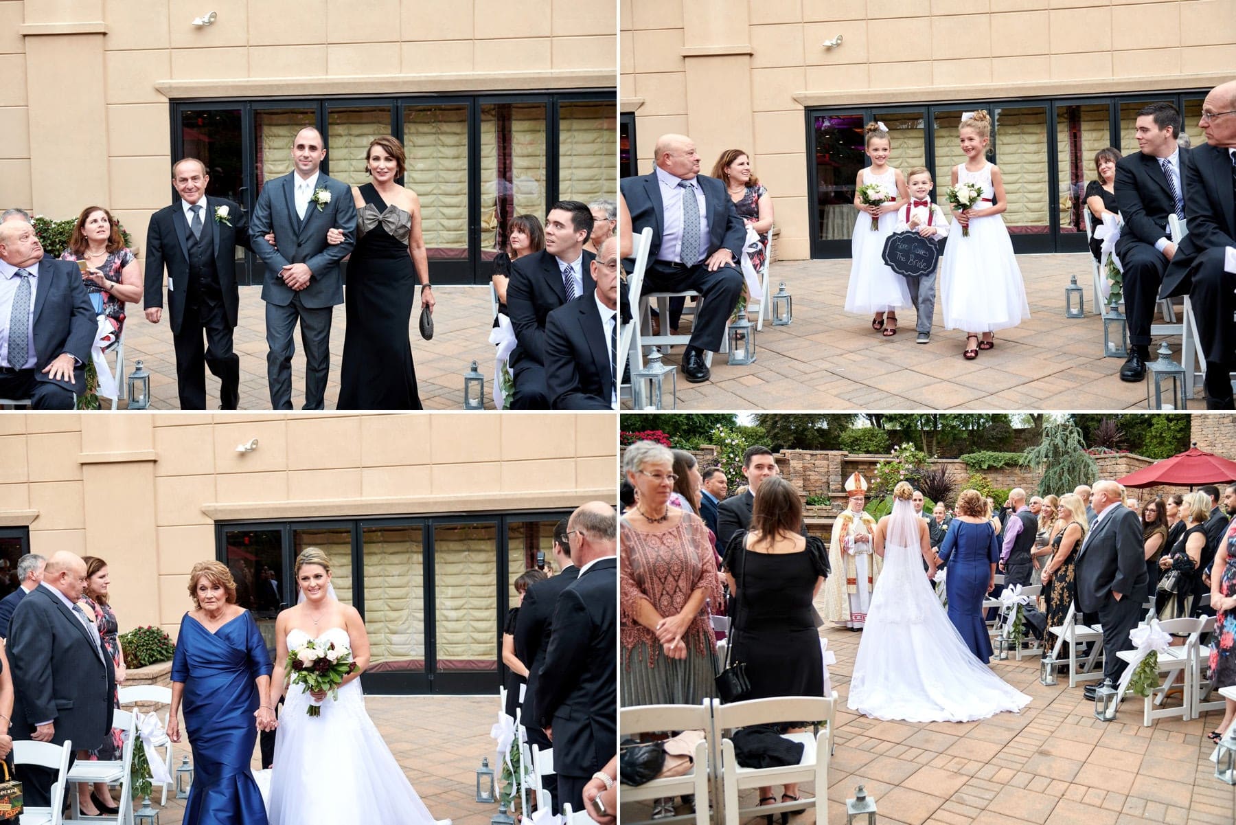 outdoor wedding ceremony at The Imperia